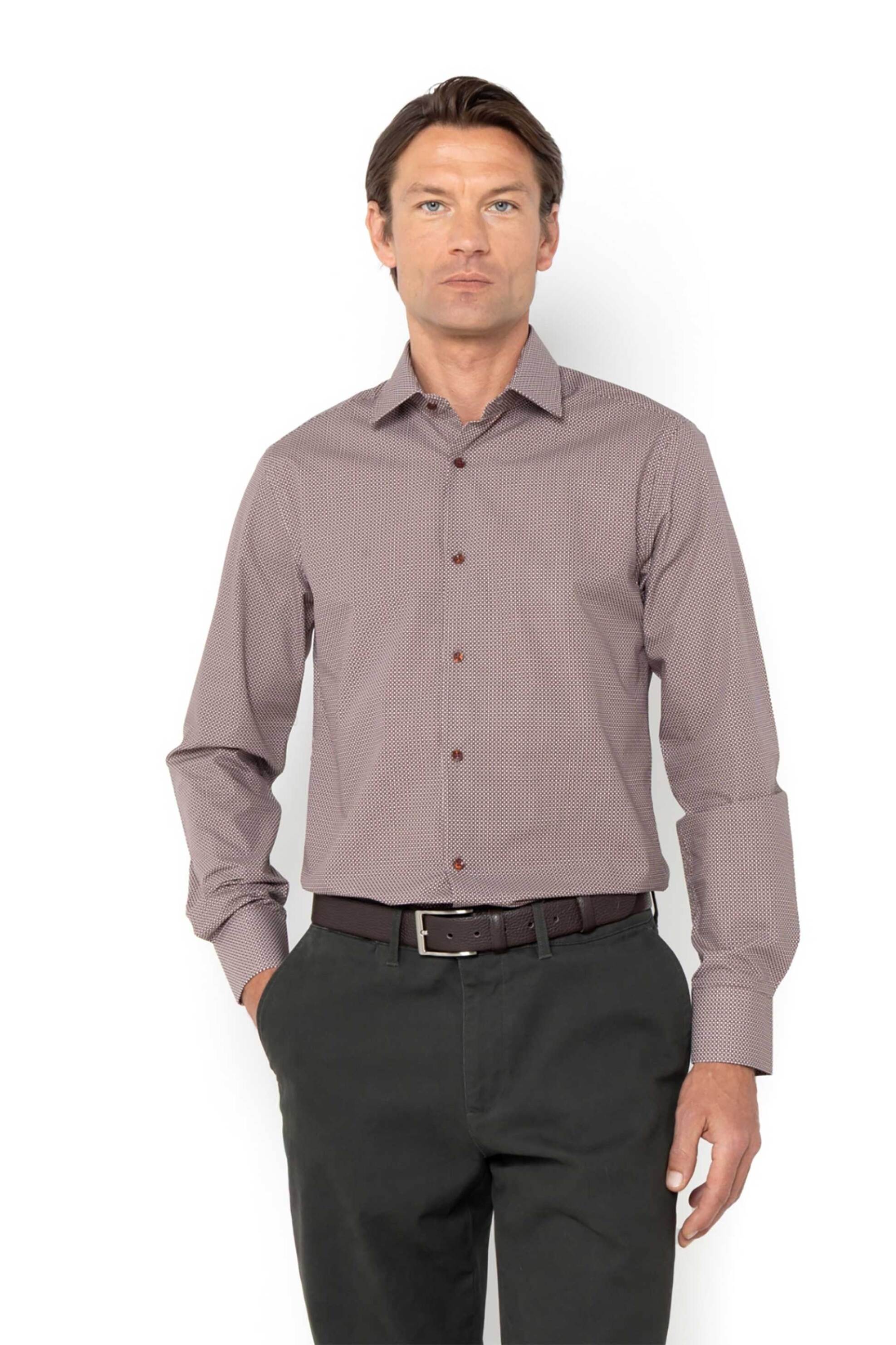 Ανδρικά πουκάμισα the bostonians σε μπορντο