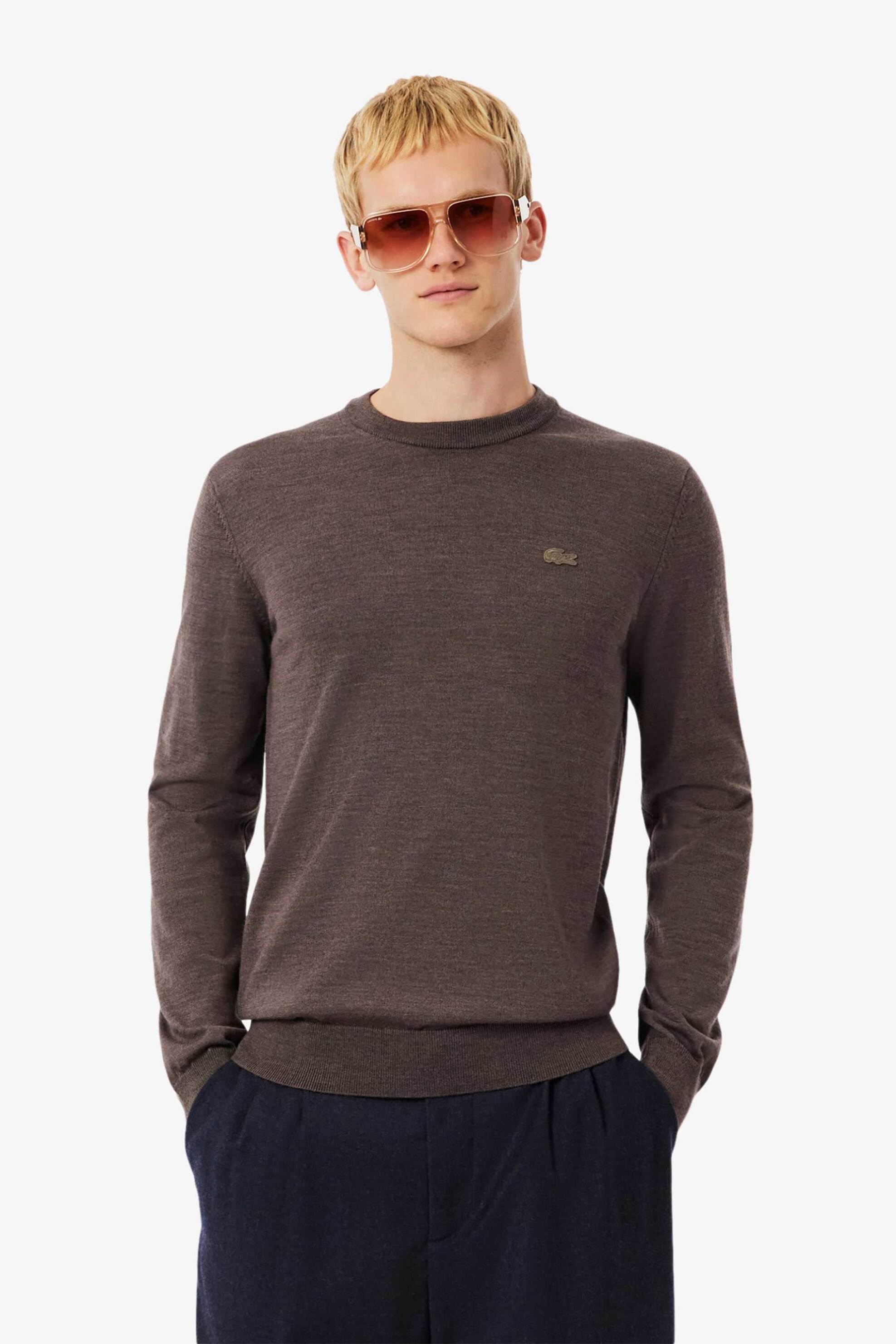 Ανδρικά πουλόβερ lacoste σε καφε