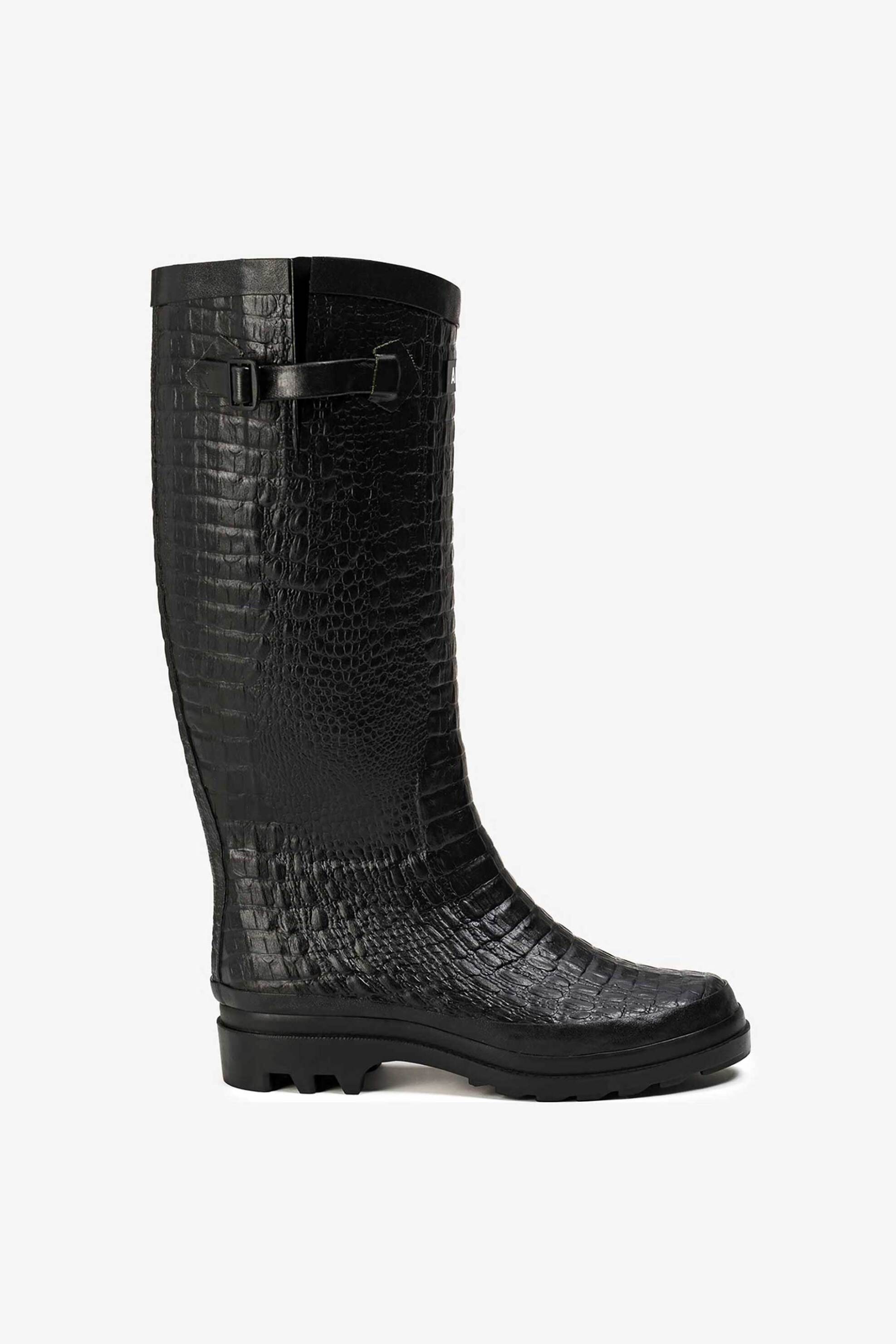 AIGLE Aigle γυναικείες γαλότσες croco - AIGLENTINE 2 CR Μαύρο