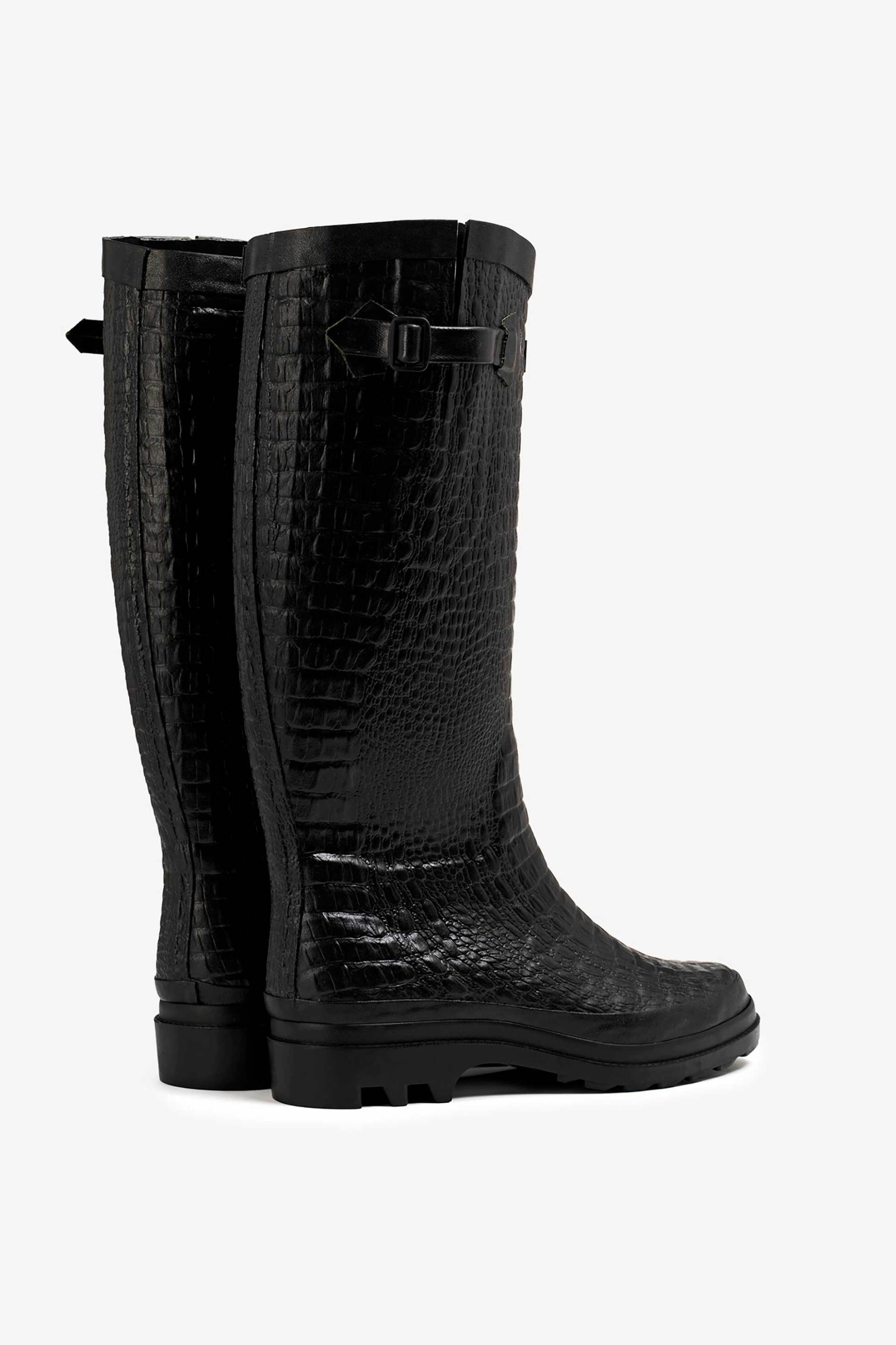 AIGLE Aigle γυναικείες γαλότσες croco - AIGLENTINE 2 CR Μαύρο - 3