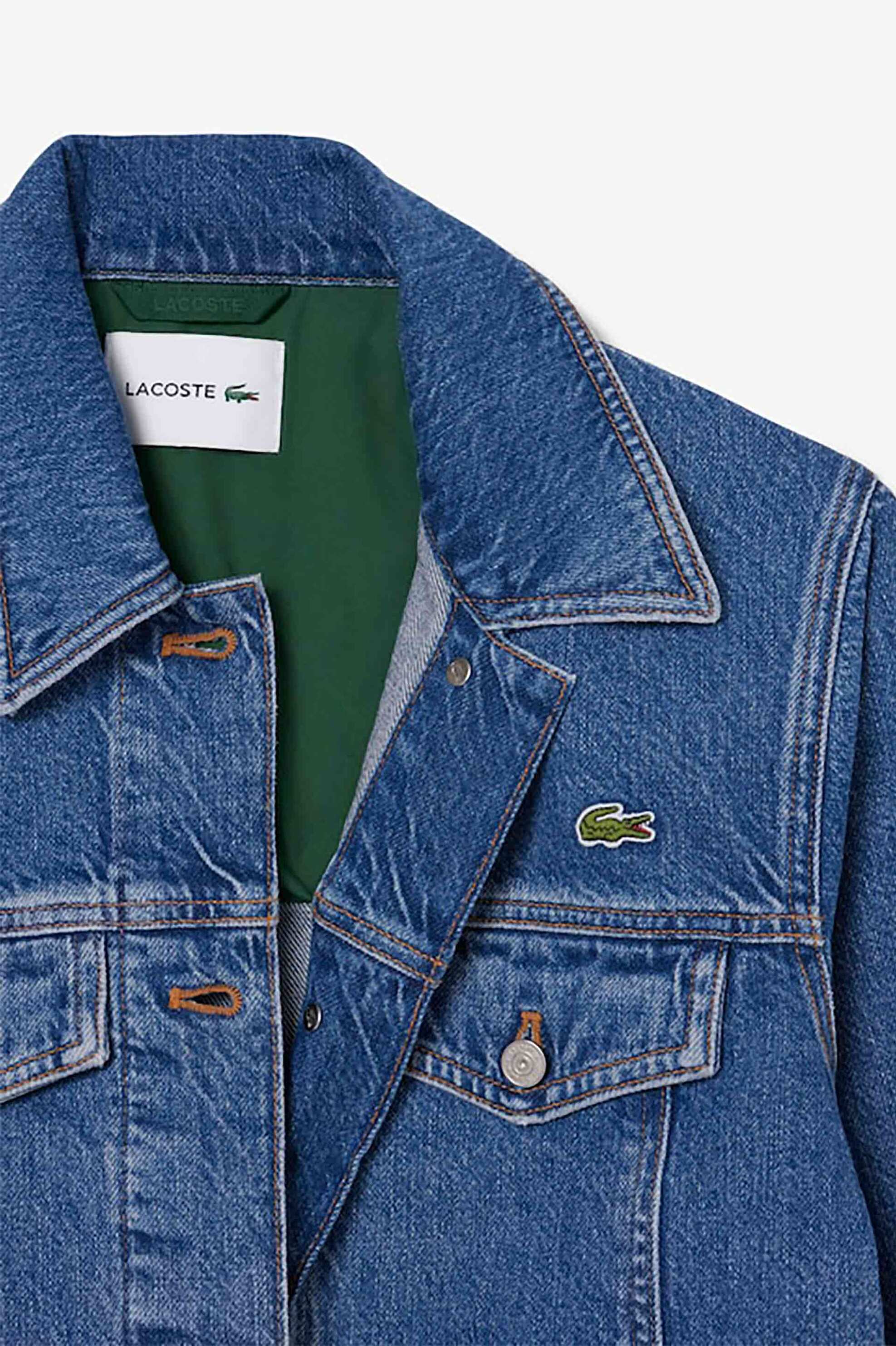 LACOSTE Lacoste γυναικείο denim jacket με λογότυπο Slim Fit - BF0244 Denim Blue - 2