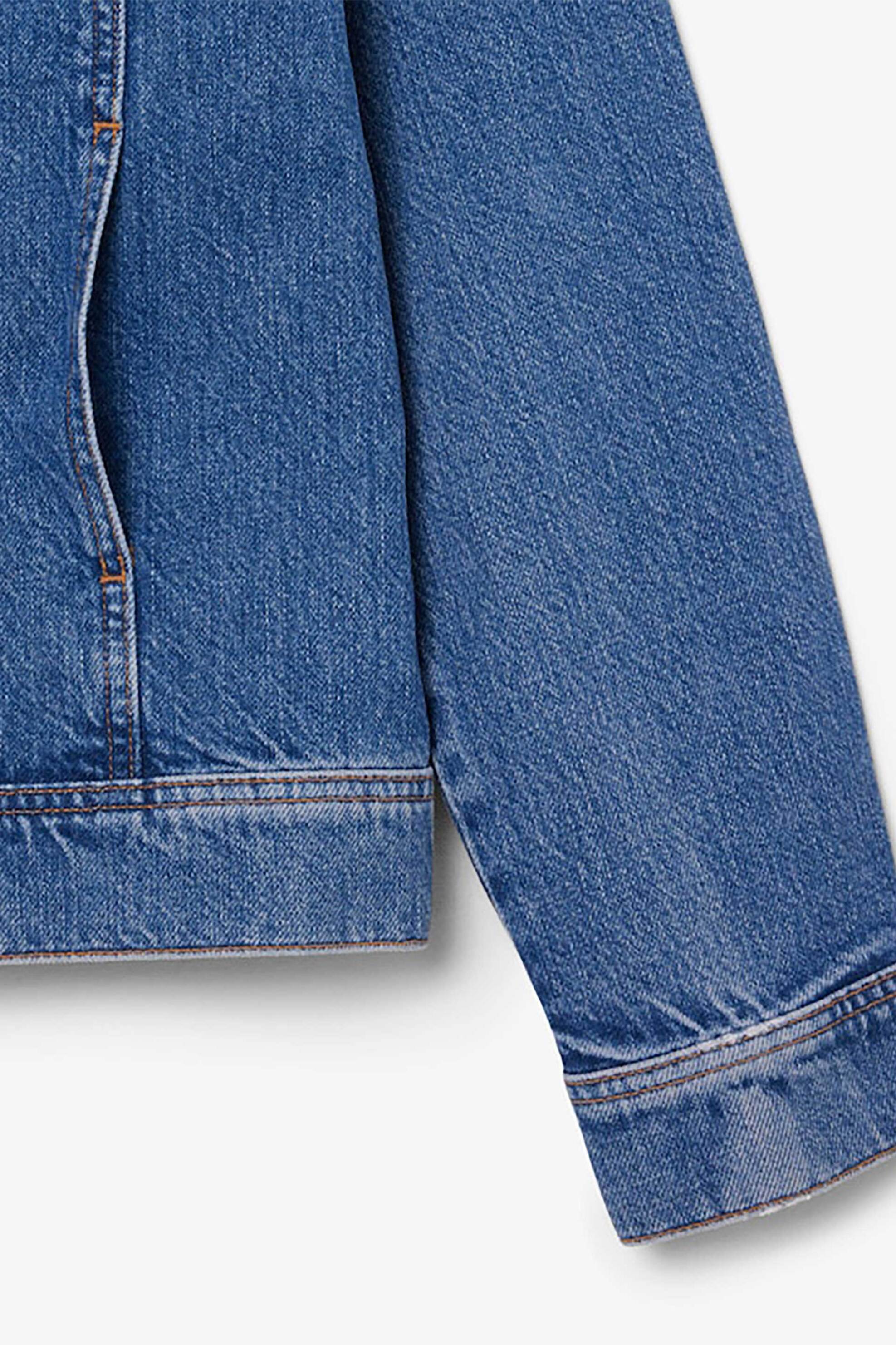 Lacoste Γυναικείο Denim Jacket με Λογότυπο Slim Fit - Bf0244 Blue
