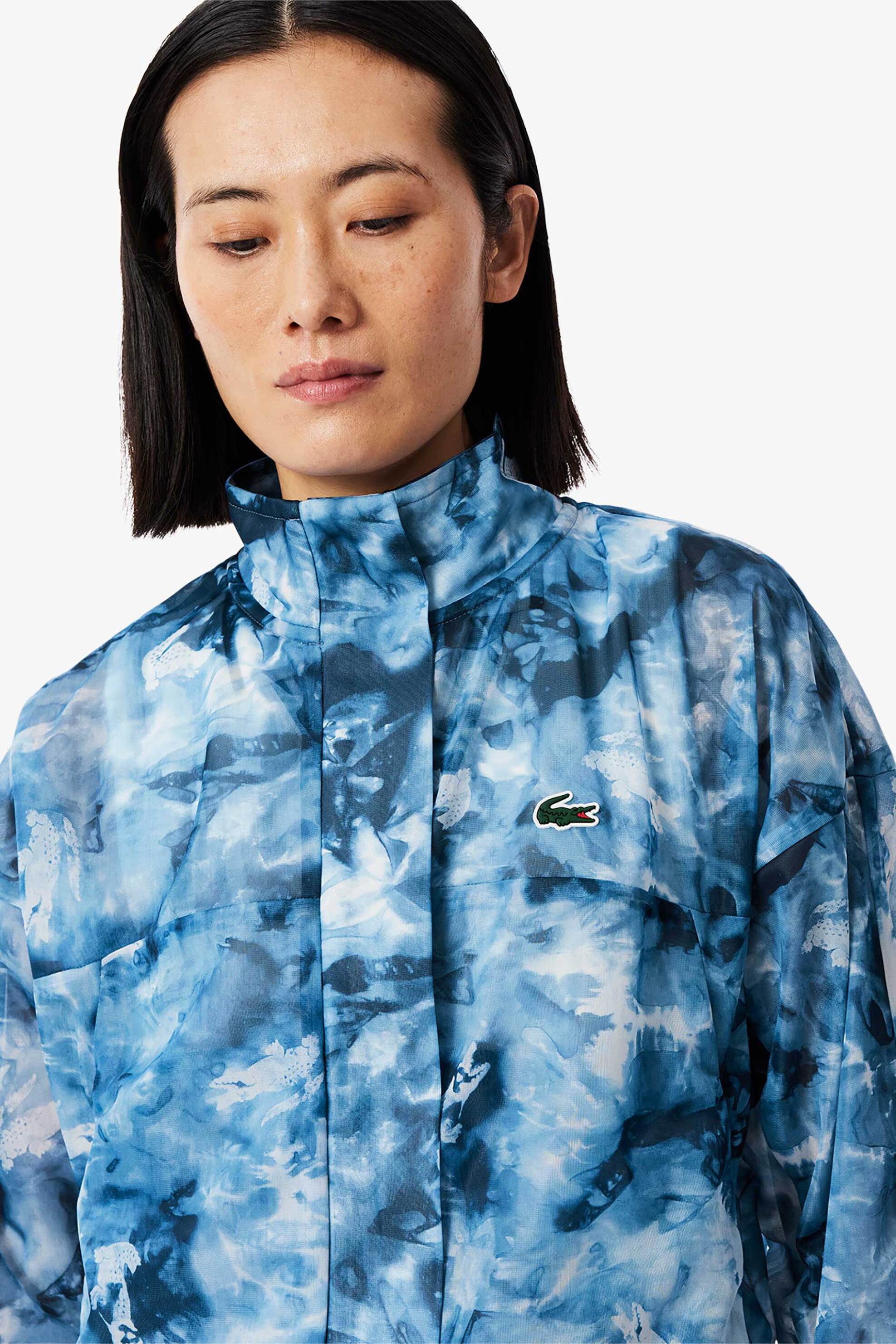 Lacoste γυναικείο jacket με all-over print και λογότυπο - BF8644-00 Μπλε φωτογραφία