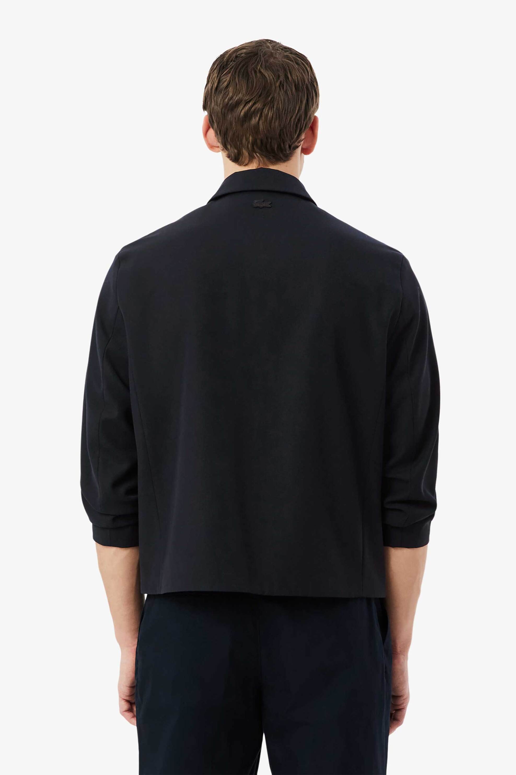 Lacoste Ανδρικό Jacket με Γιακά Και Περιεκτικότητα σε Μαλλί - Bh1248 Μπλε Σκούρο