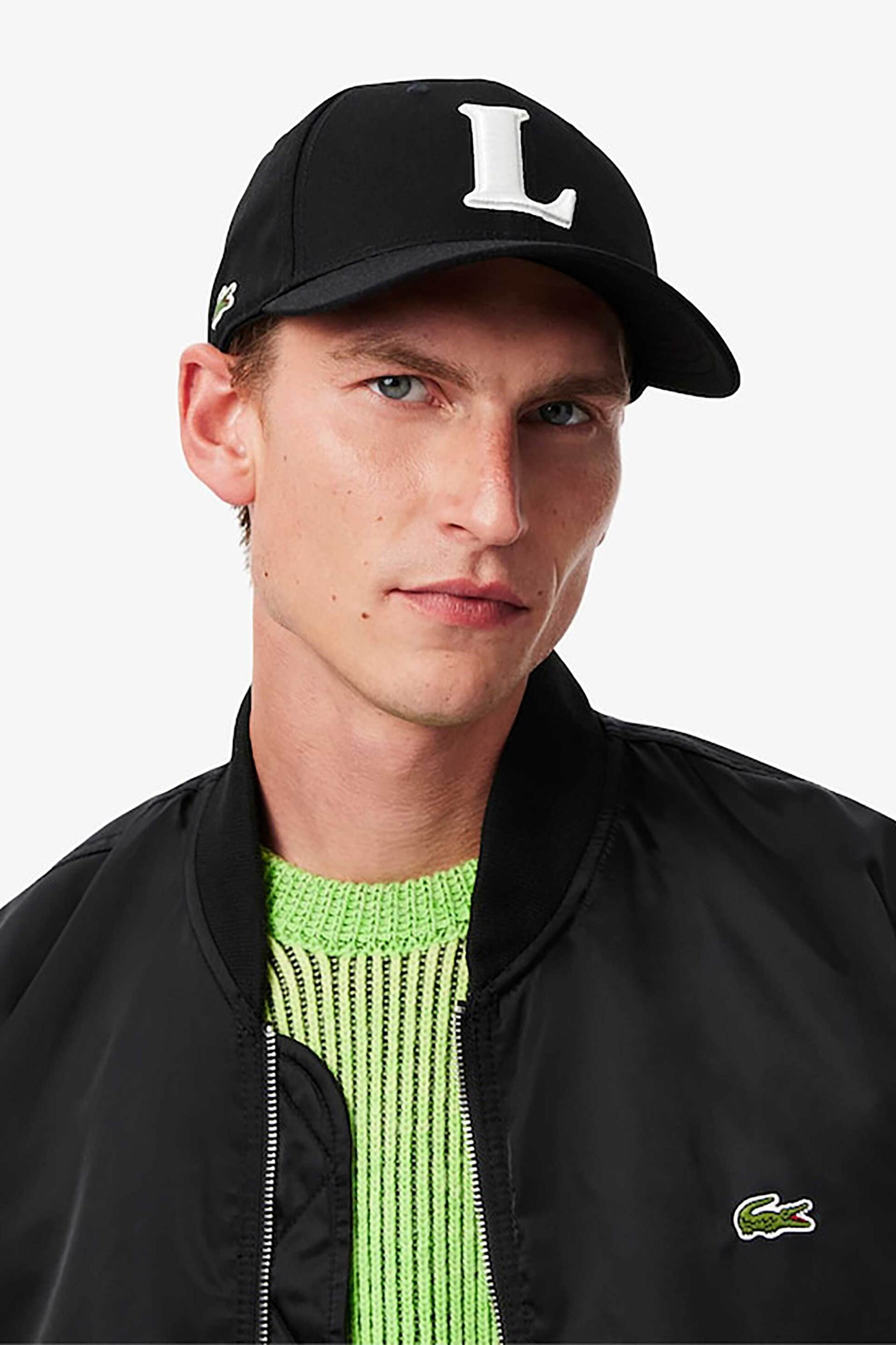 Lacoste ανδρικό αδιάβροχο bomber jacket με κεντημένο λογότυπο - BH2899-00 Μαύρο φωτογραφία