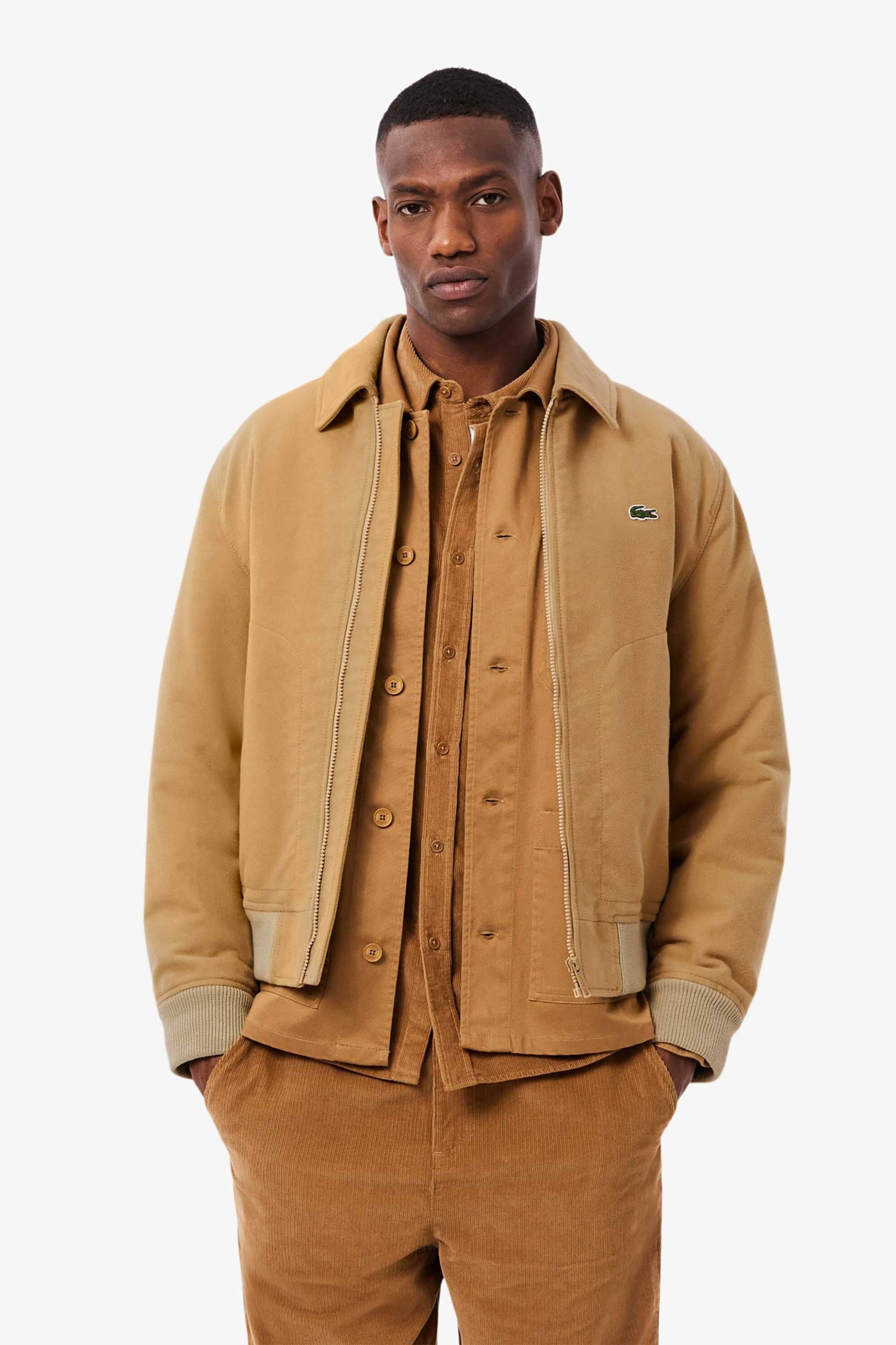 Lacoste ανδρικό jacket με κεντημένο λογότυπο - BH5147-00 Μπεζ