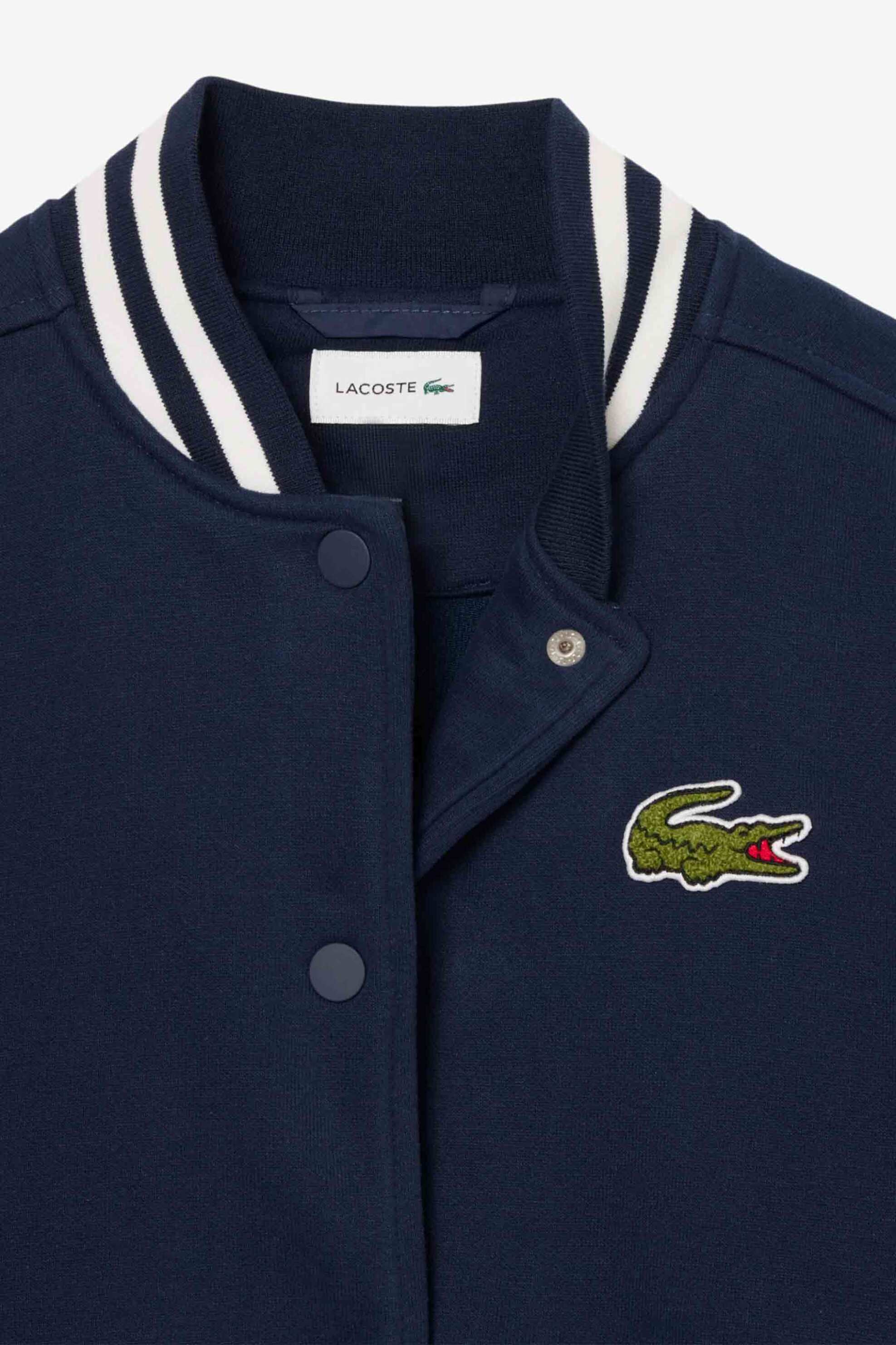 Lacoste Παιδικό Bomber Jacket με Λογότυπο - Bj5982 Μπλε Σκούρο
