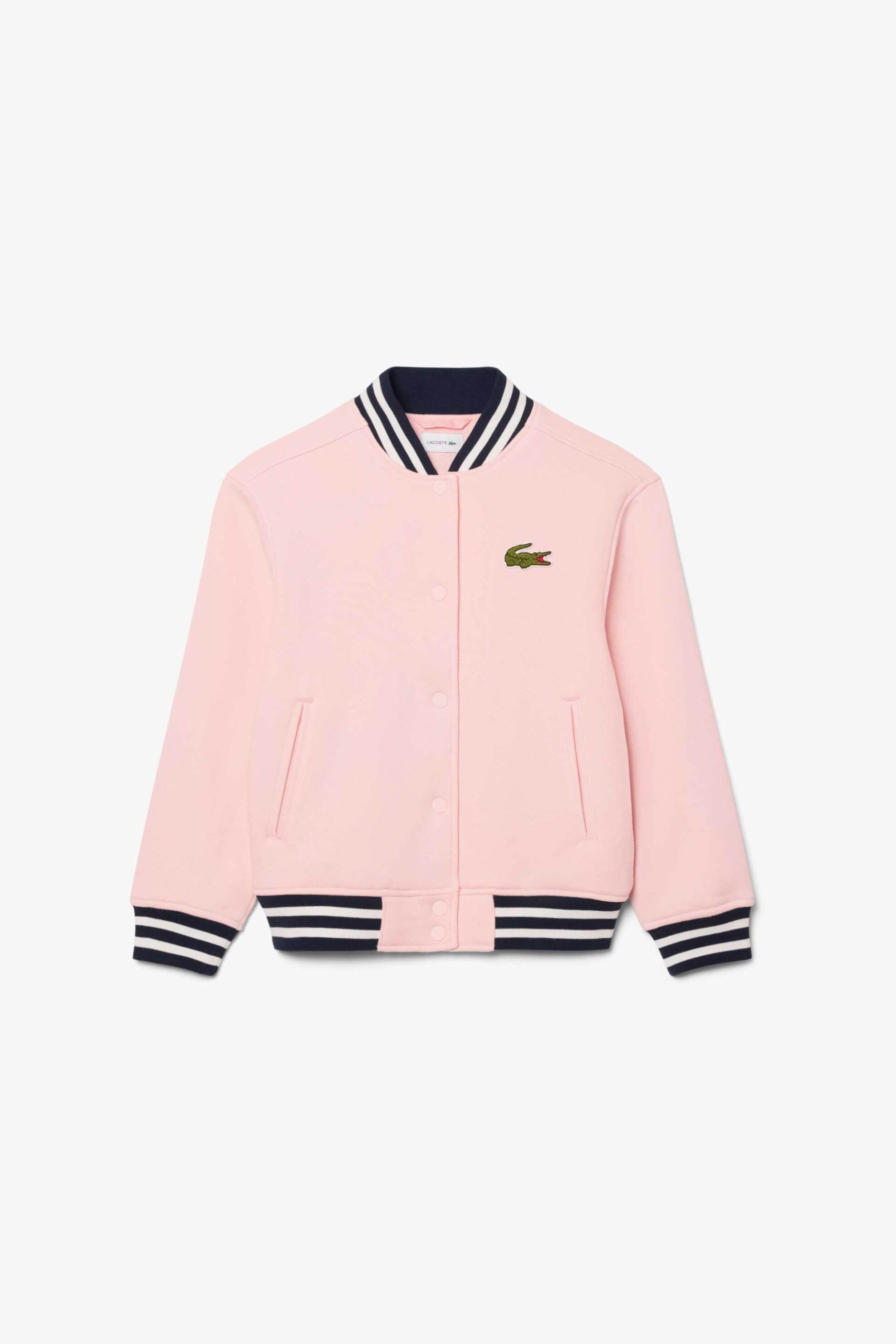 Lacoste παιδικό bomber jacket με λογότυπο - BJ5982 Ροζ Ανοιχτό