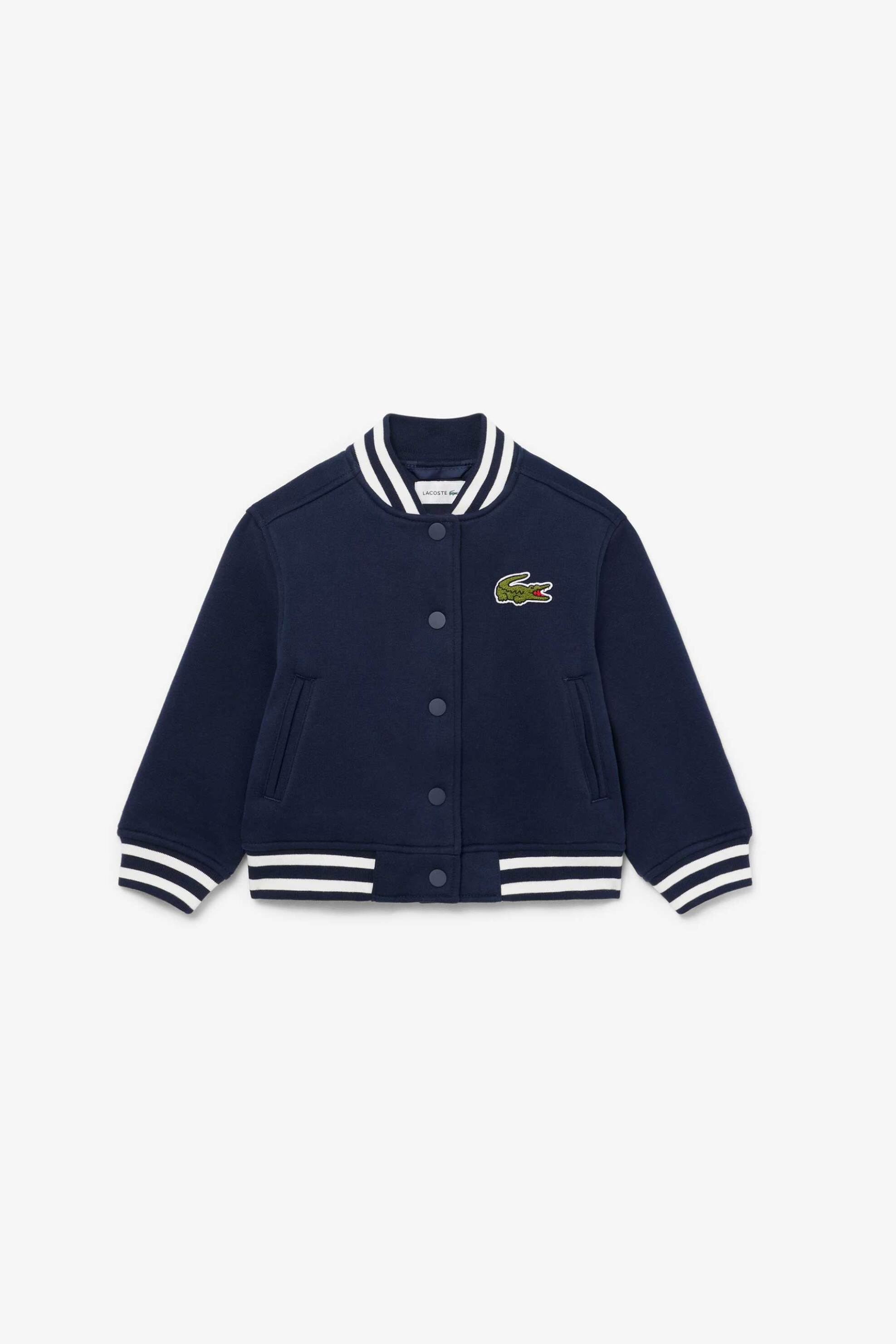 Lacoste παιδικό bomber jacket με λογότυπο - BJ5984 Μπλε Σκούρο