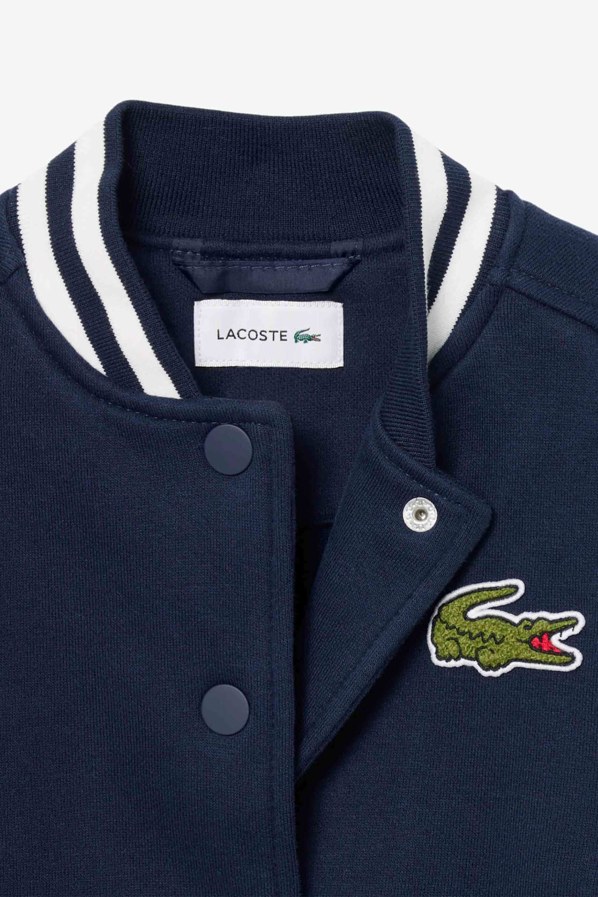 Lacoste Παιδικό Bomber Jacket με Λογότυπο - Bj5984 Μπλε Σκούρο