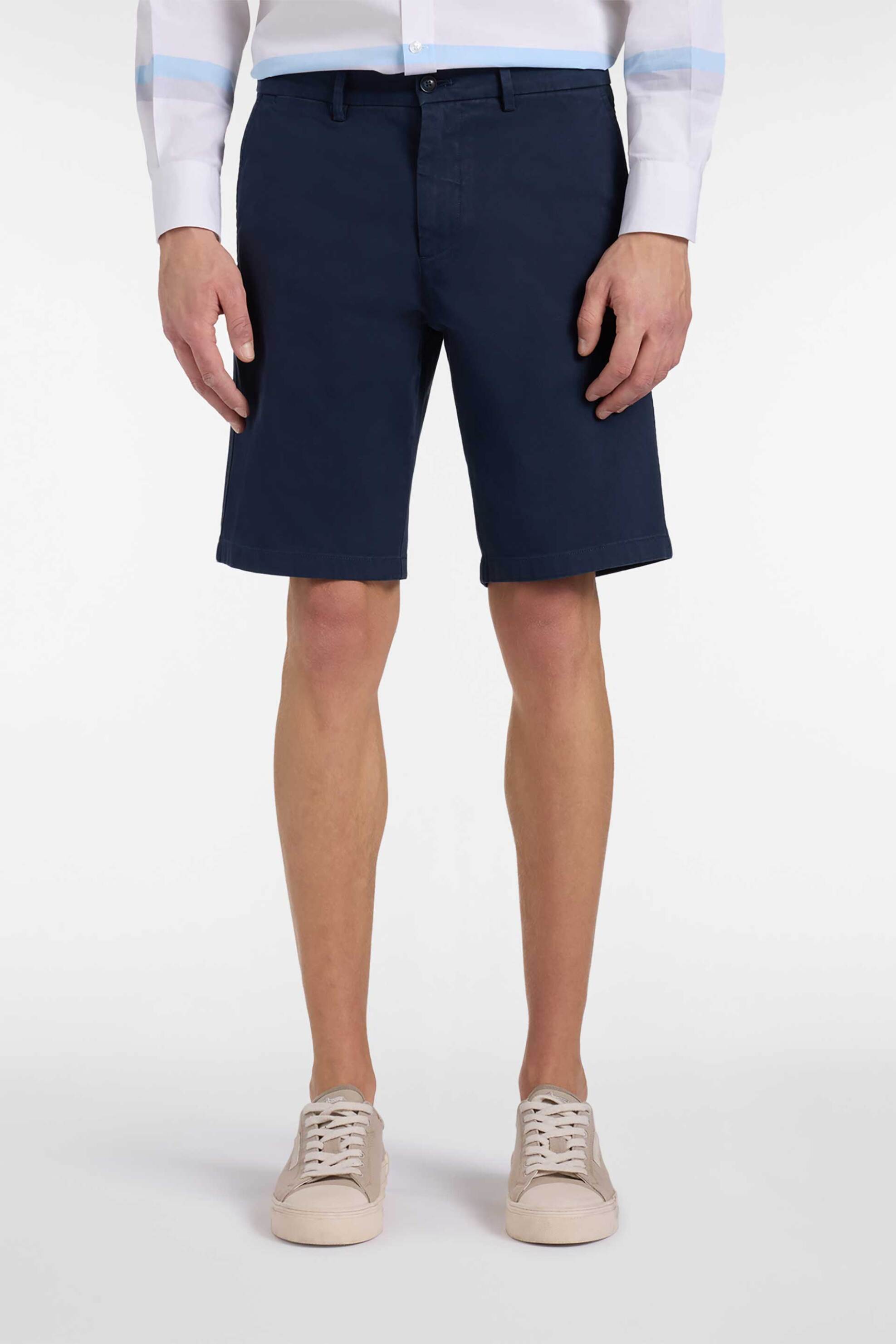 Harmont & Blaine ανδρική βερμούδα chino Regular Fit - BRQ022053560 Μπλε Σκούρο φωτογραφία