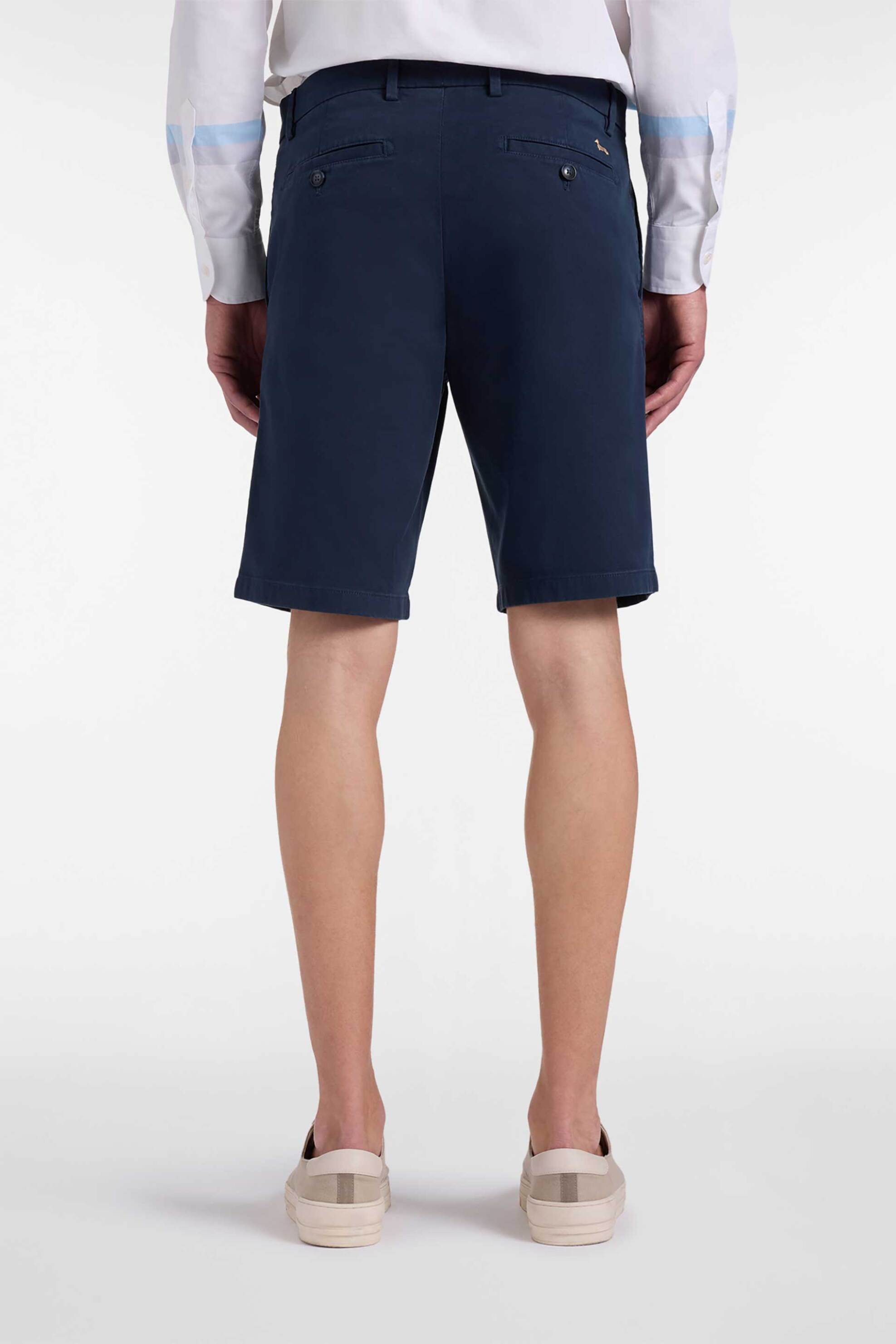 Harmont & Blaine ανδρική βερμούδα chino Regular Fit - BRQ022053560 Μπλε Σκούρο φωτογραφία