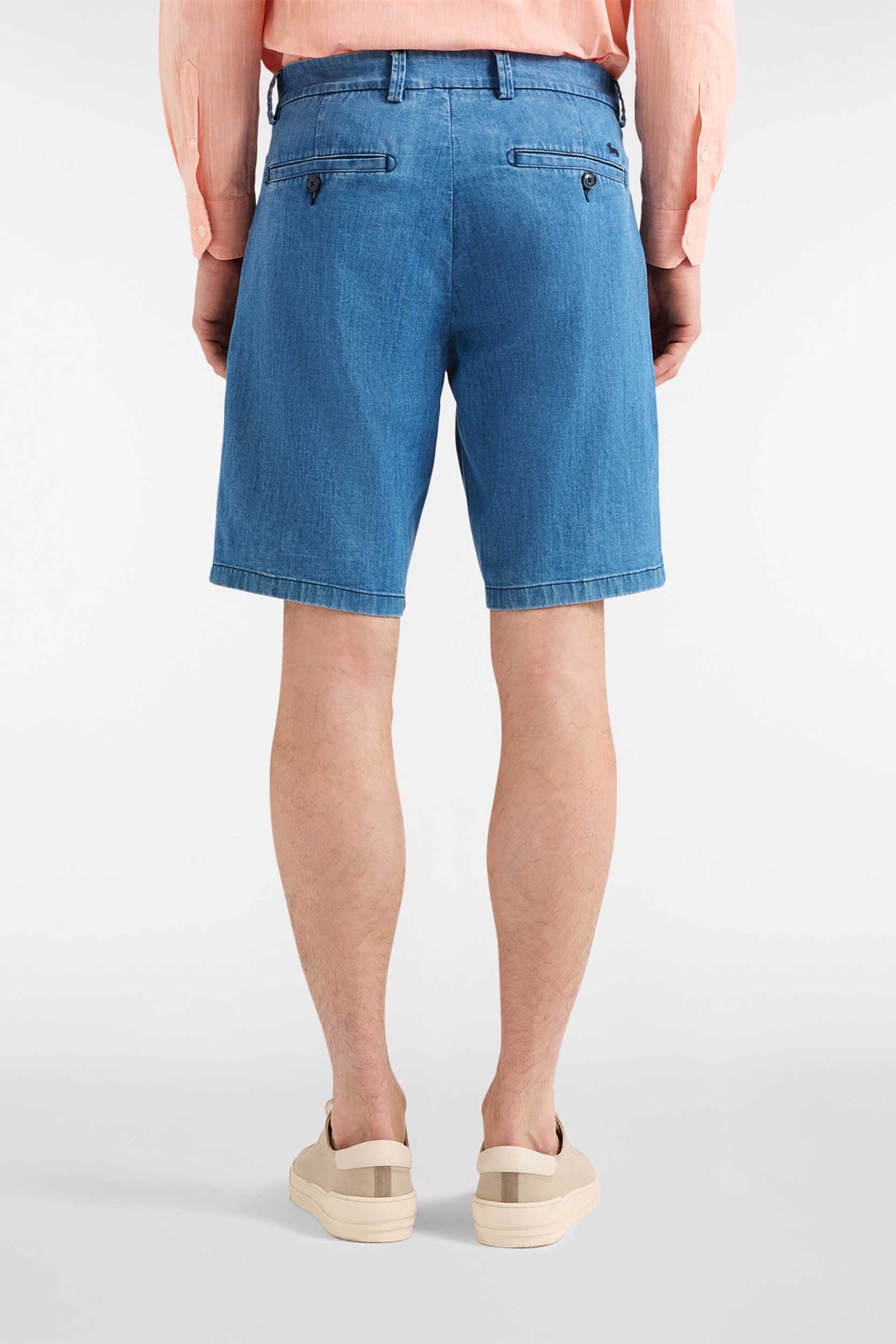 Harmont & Blaine ανδρική denim βερμούδα Regular Fit - BRQ025059465C58 Denim Blue φωτογραφία