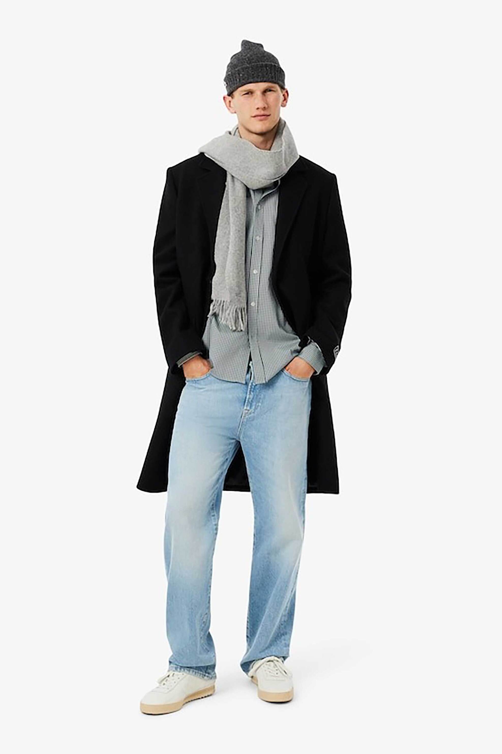 Lacoste ανδρικό πουκάμισο button down με ψιλό καρό σχέδιο και κεντημένο λογότυπο Regular Fit - CH2932 Πράσινο φωτογραφία