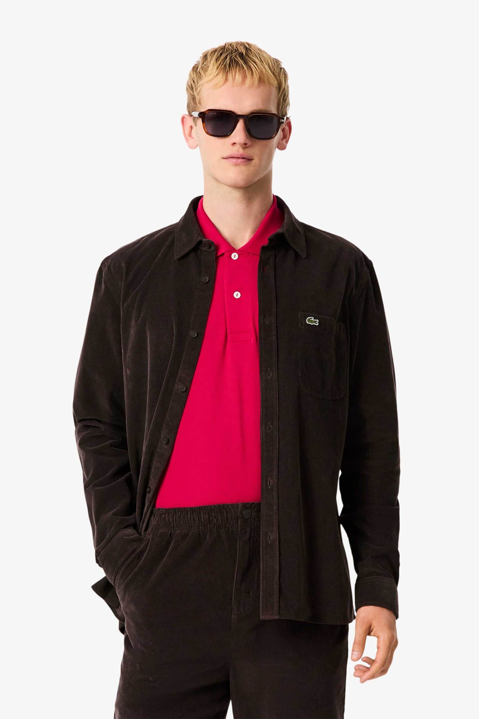 Ανδρικά πουκάμισα lacoste σε καφε