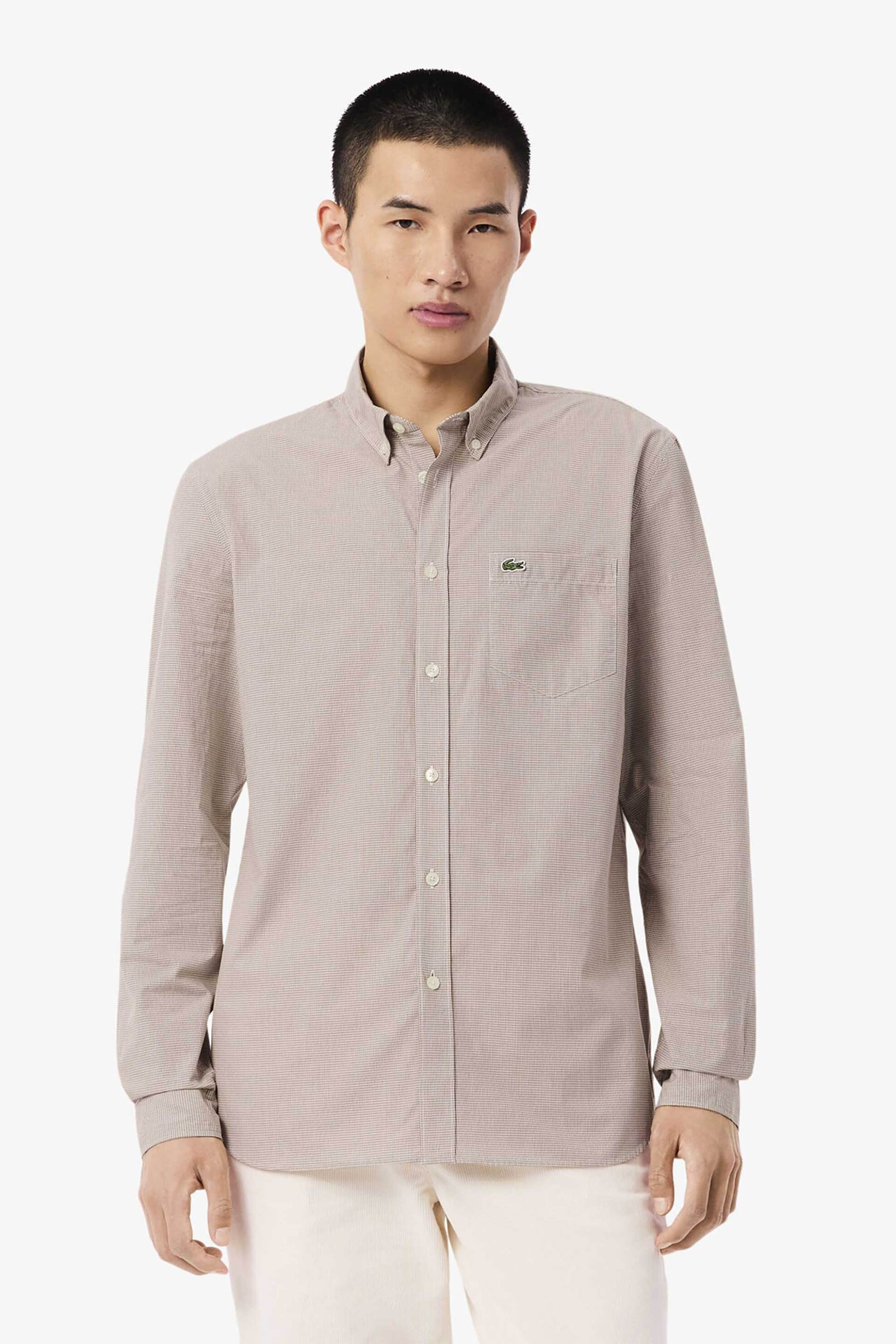 Ανδρικά πουκάμισα lacoste σε μπεζ