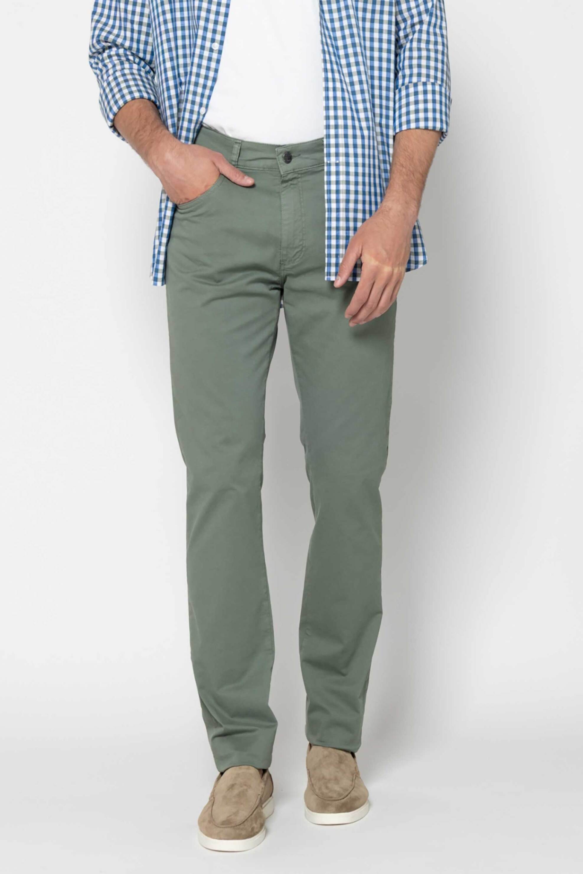 The Bostonians ανδρικό casual παντελόνι πεντάτσεπο Regular Fit - CJ0362026 Λαδί