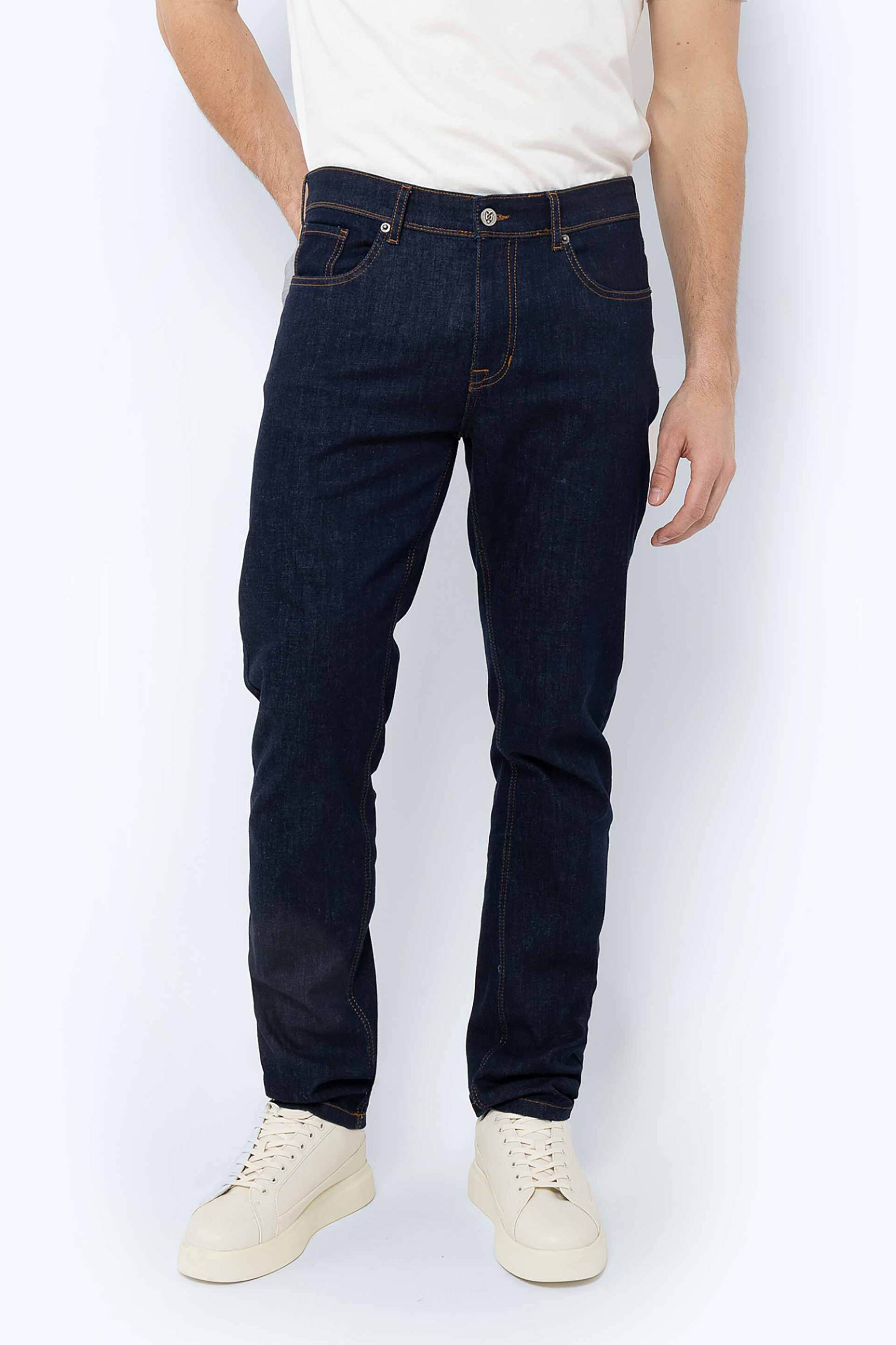 The Bostonians ανδρικό τζιν παντελόνι πεντάτσεπο Regular Fit - CJ2150523 Μπλε Σκούρο φωτογραφία