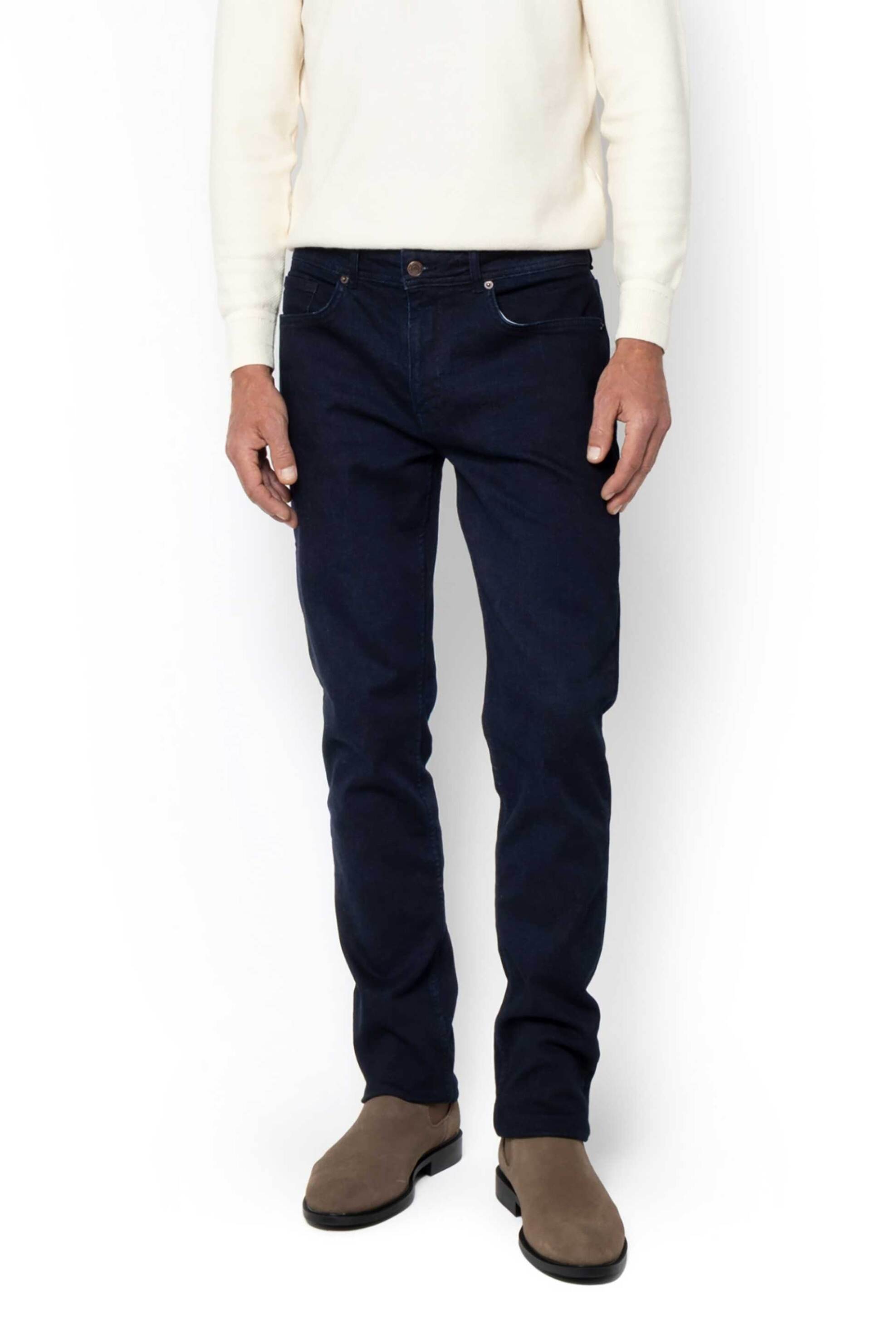 The Bostonians ανδρικό τζιν παντελόνι πεντάτσεπο Regular Fit "The Legacy" - CJ2501030U Μπλε Σκούρο