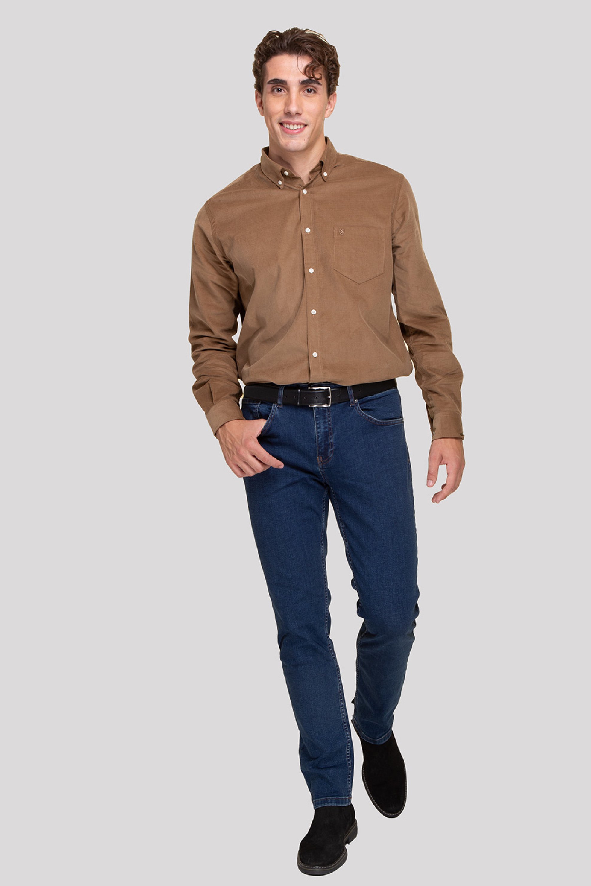 The Bostonians ανδρικό τζιν παντελόνι πεντάτσεπο Regular Fit - CJ2611023 Μπλε