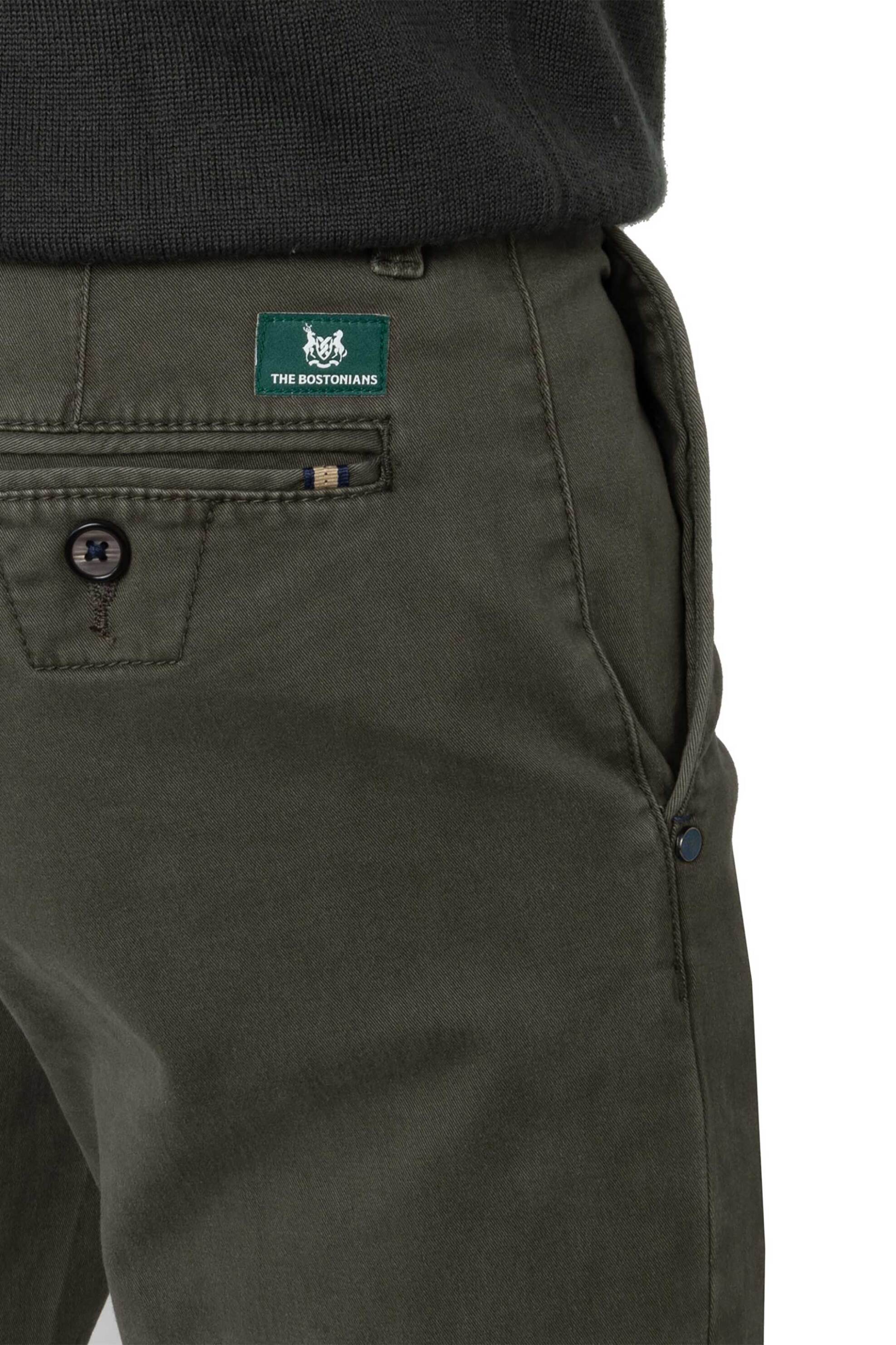 The Bostonians Ανδρικό Chino Παντελόνι Regular Fit Gabardine - Cn10917553 Χακί