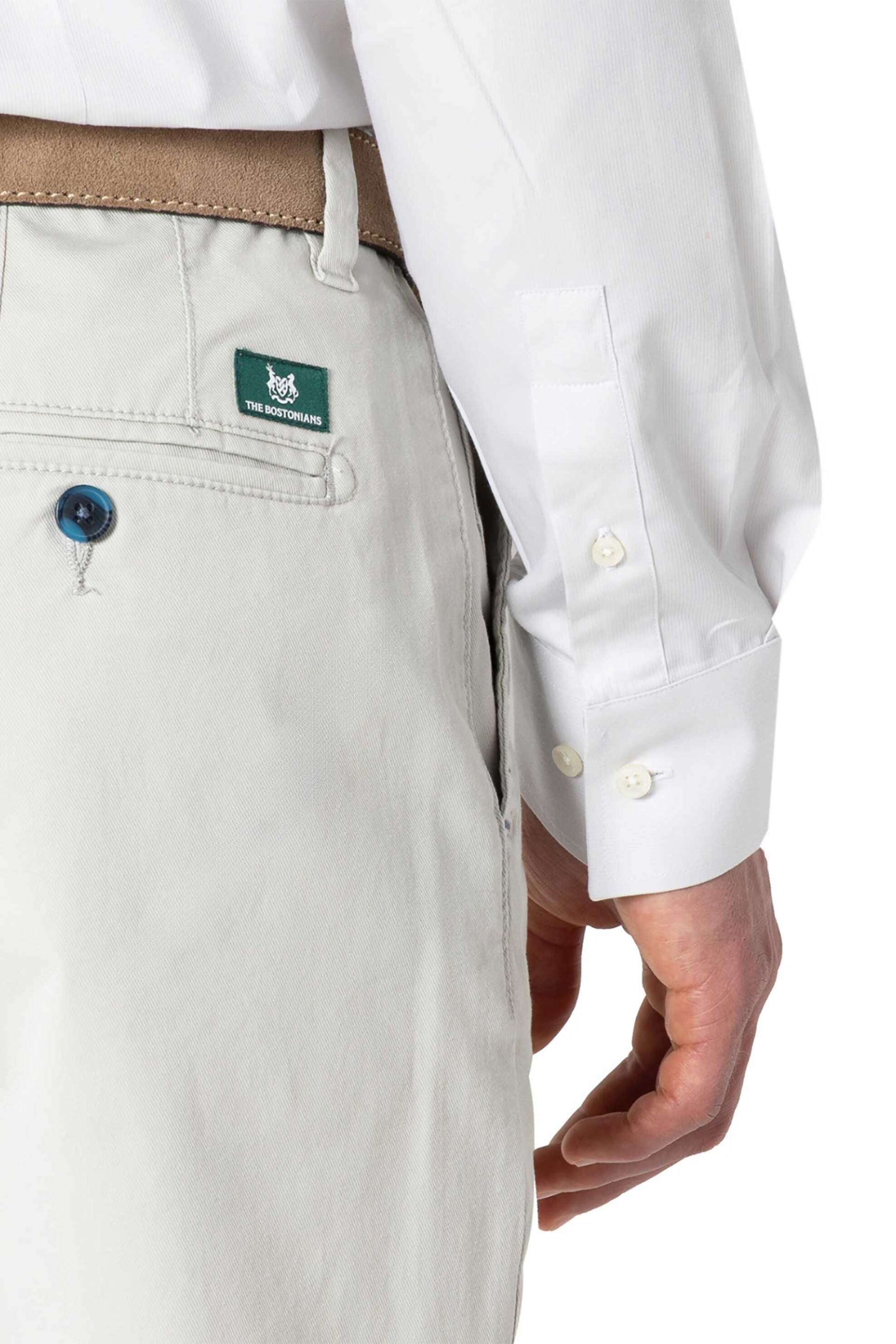 The Bostonians Ανδρικό Παντελόνι Chino Twill Modern Fit - Cn1154T596 Εκρού