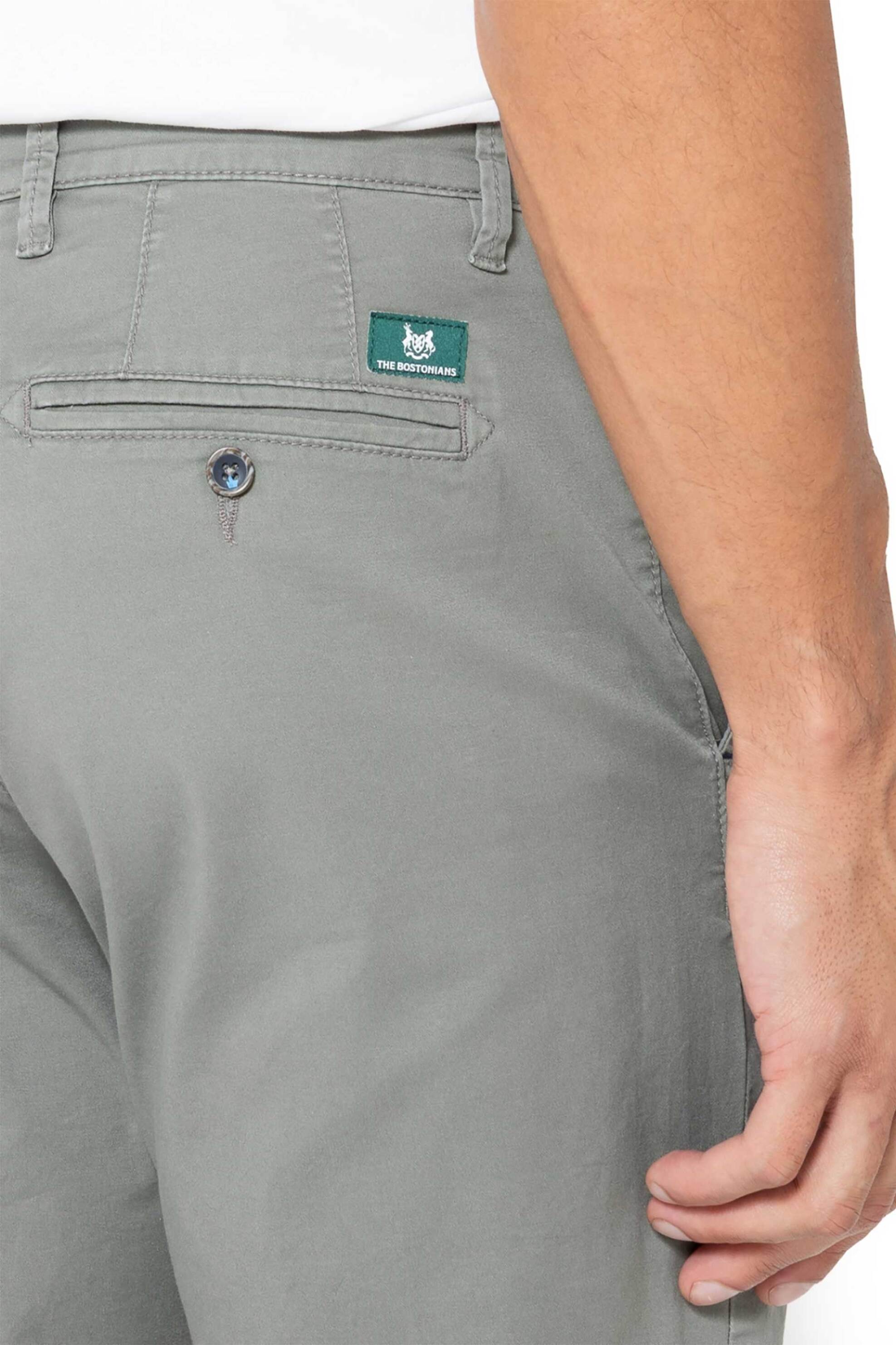 The Bostonians Ανδρικό Παντελόνι Chino Twill Modern Fit - Cn1154T596 Γκρι