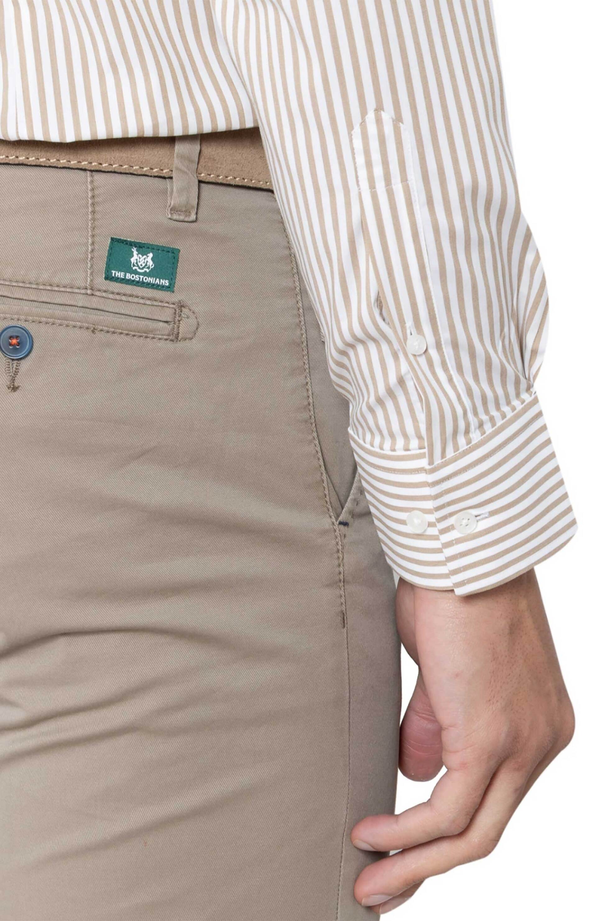 The Bostonians Ανδρικό Παντελόνι Chino Twill Modern Fit - Cn1154T596 Μπεζ