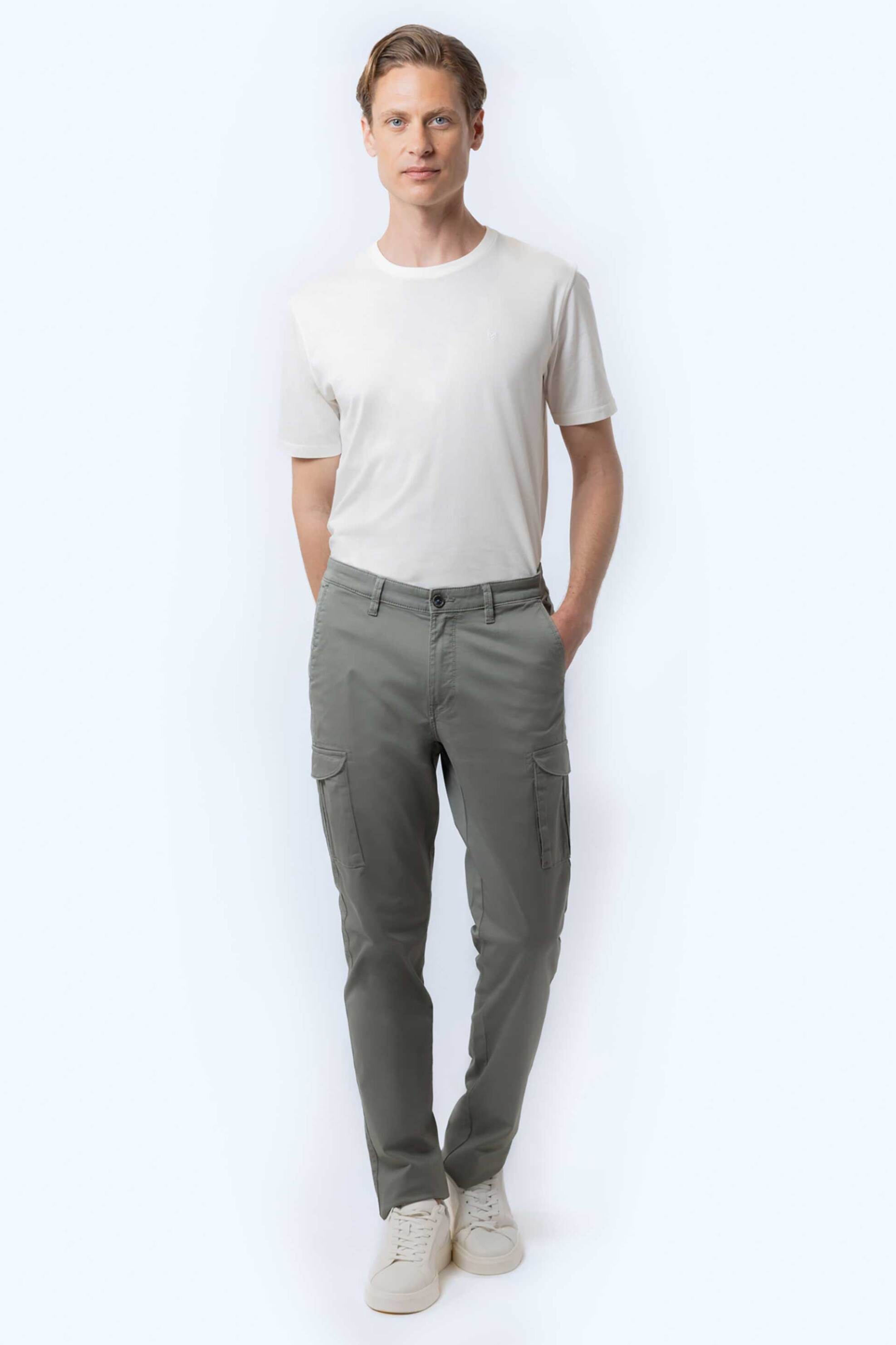 THE BOSTONIANS The Bostonians ανδρικό cargo παντελόνι Regular Fit - CN14297963 Χακί