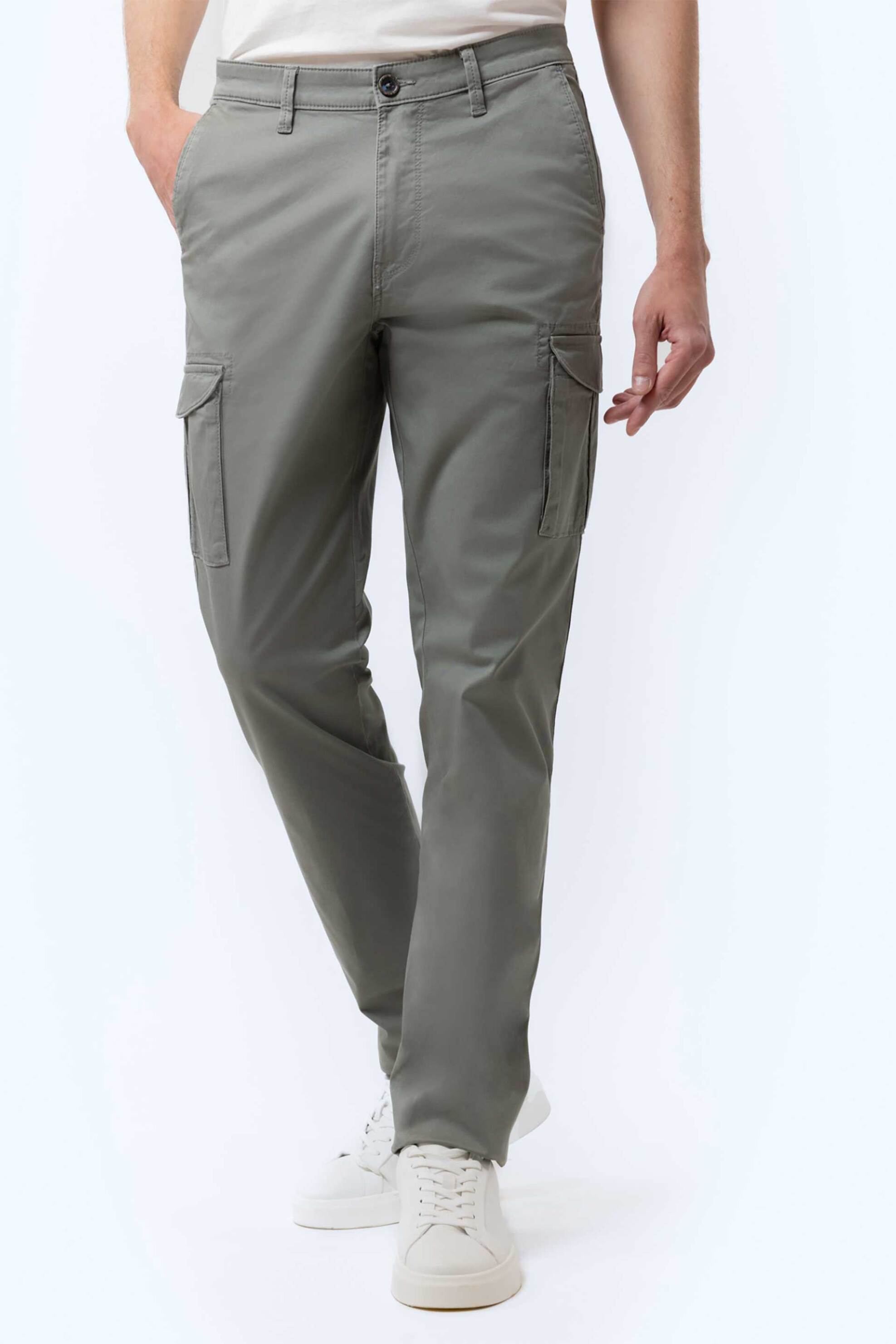The Bostonians ανδρικό cargo παντελόνι Regular Fit - CN14297963 Χακί φωτογραφία