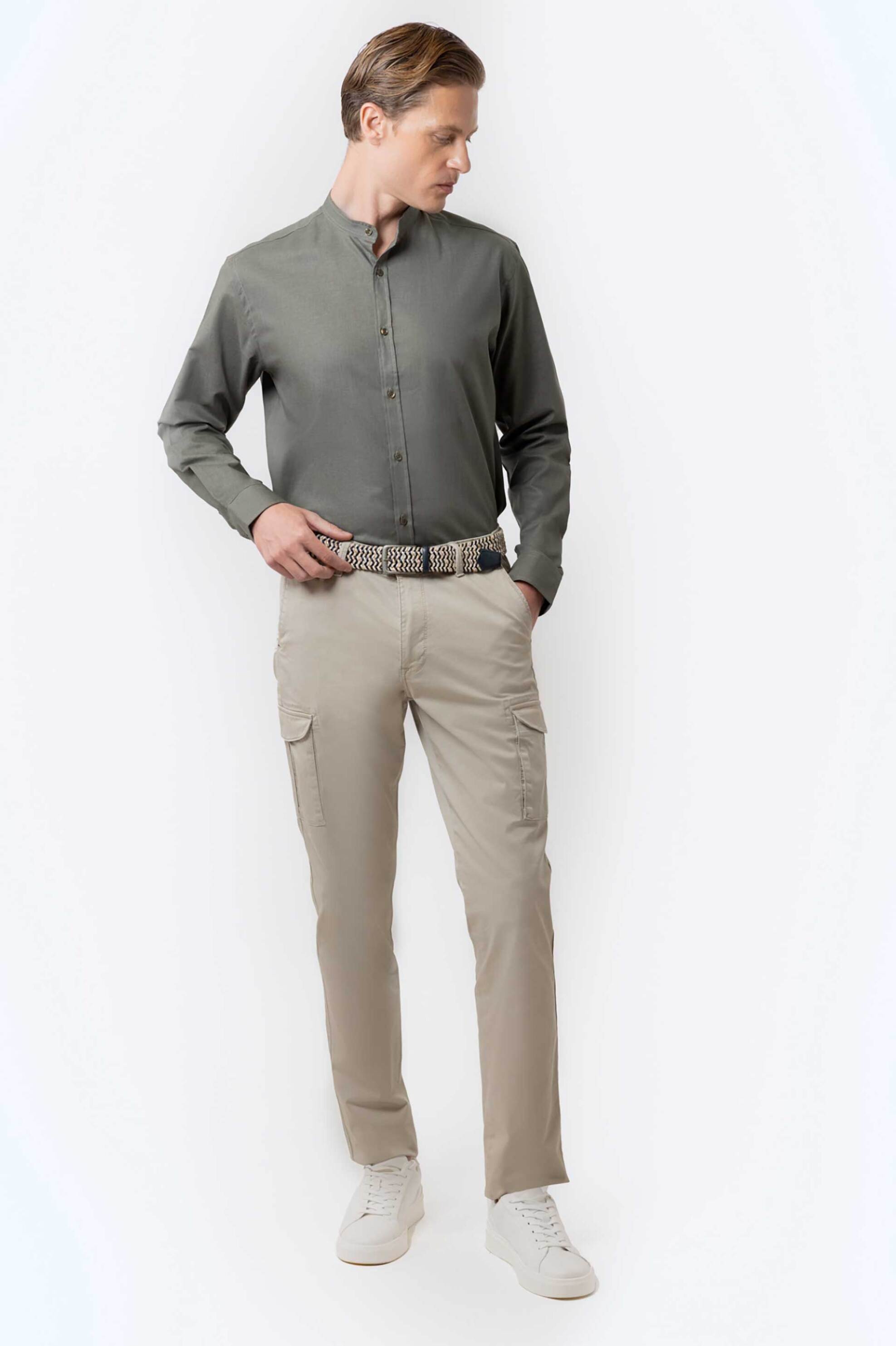 THE BOSTONIANS The Bostonians ανδρικό cargo παντελόνι Regular Fit - CN14297963 Μπεζ