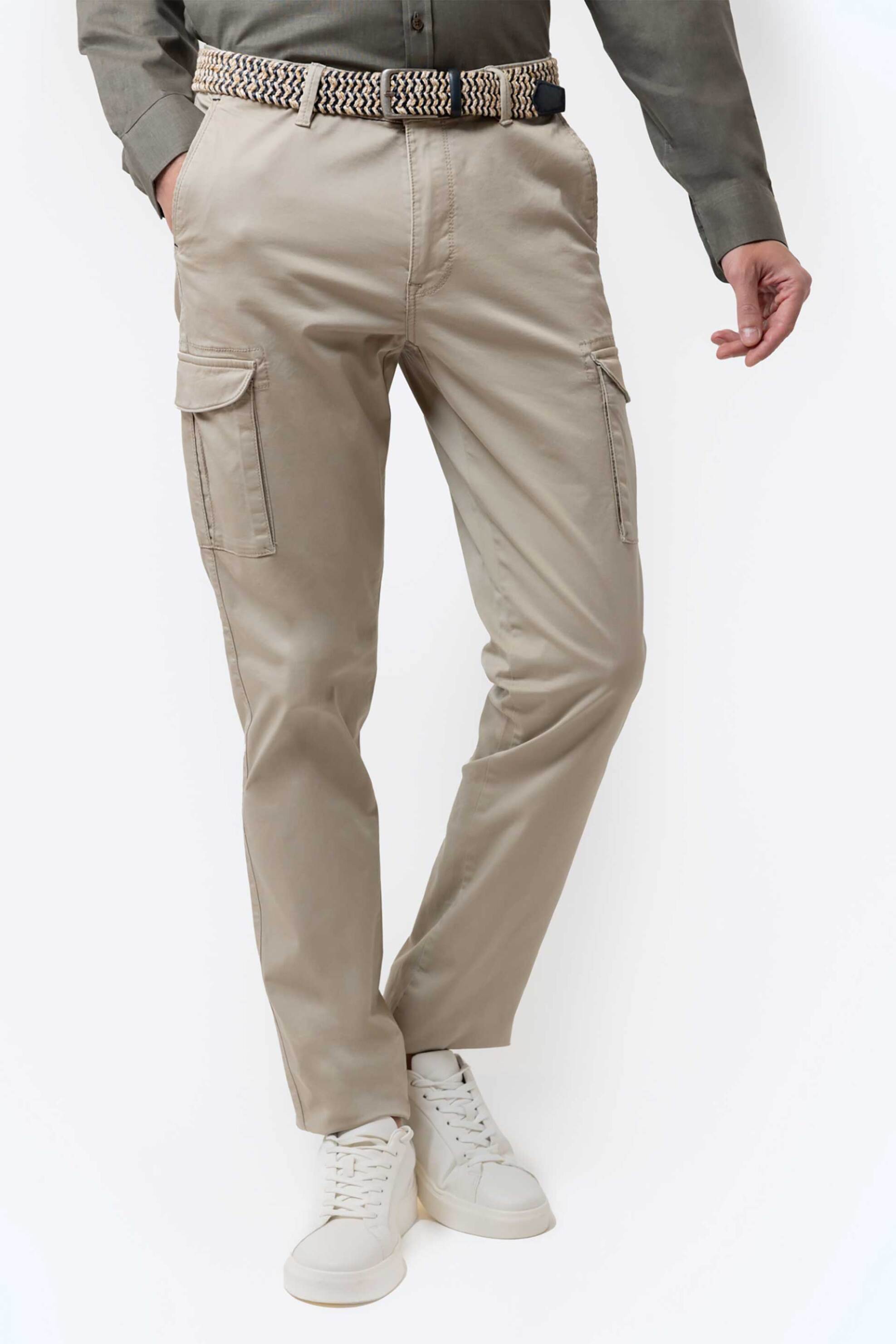 The Bostonians ανδρικό cargo παντελόνι Regular Fit - CN14297963 Μπεζ φωτογραφία