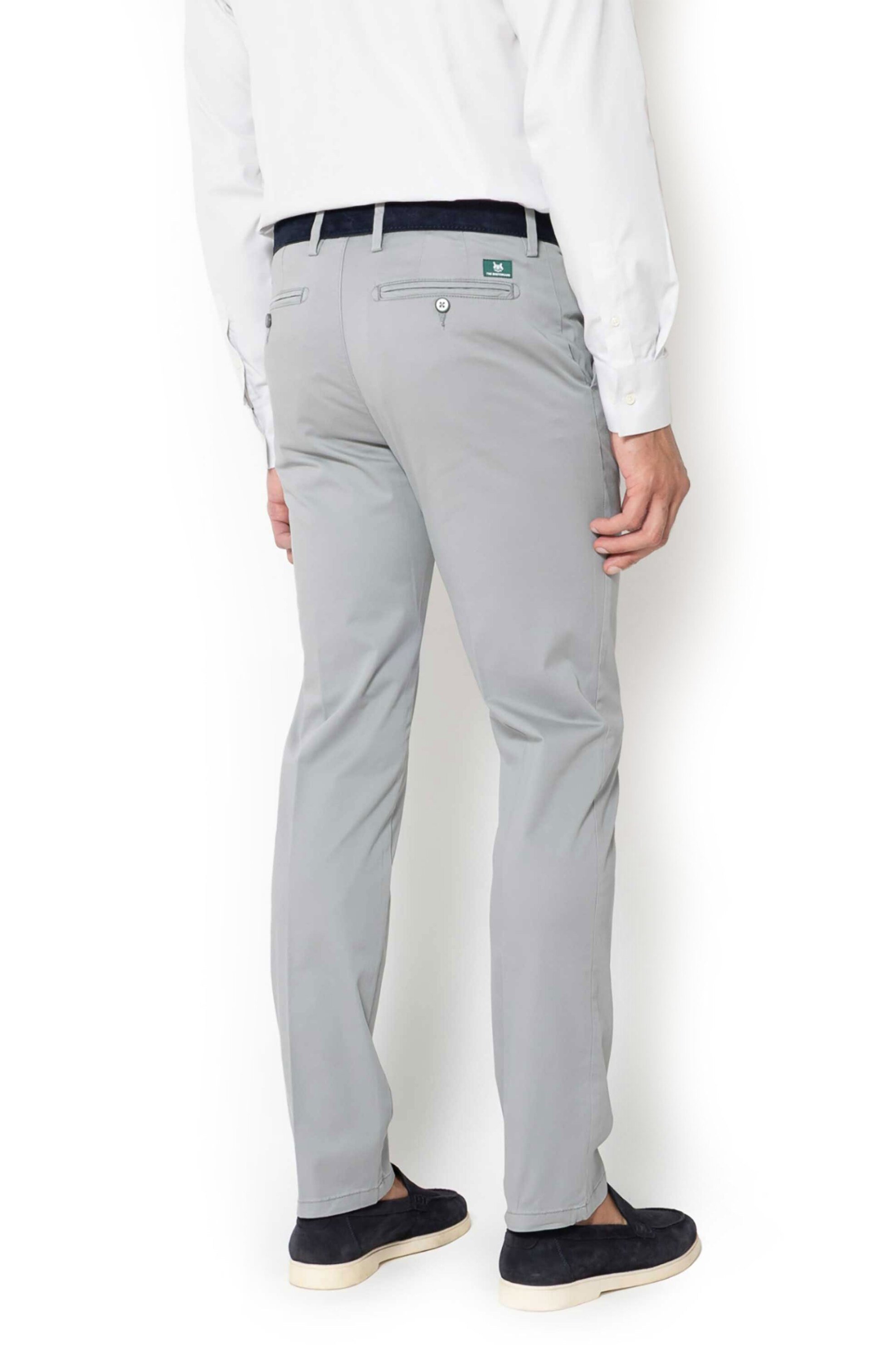 The Bostonians Ανδρικό Παντελόνι Chino Satin Gabardine Regular Fit - Cn1452T863 Γκρι