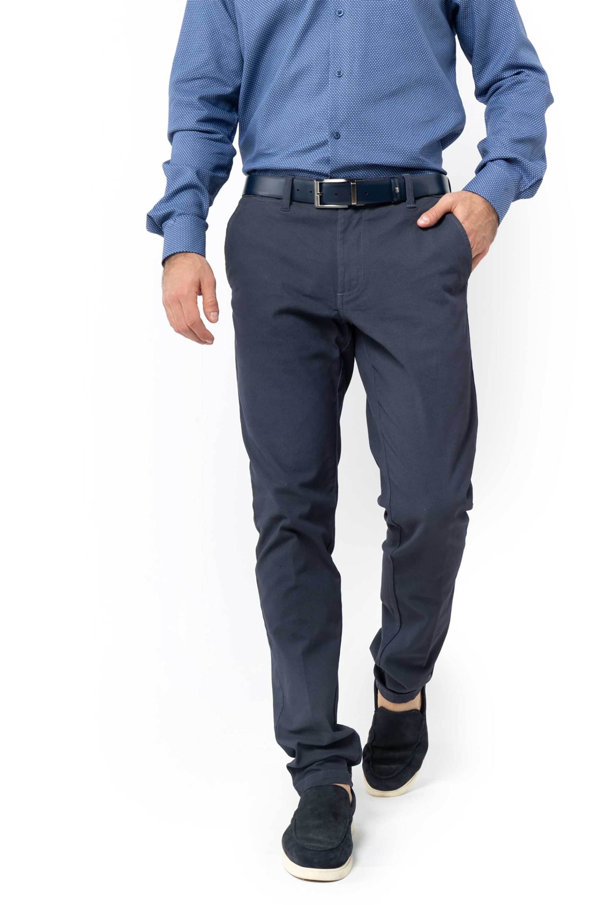 The Bostonians ανδρικό chino παντελόνι Regular Fit "Dobby" - CN1544T929 Ανθρακί