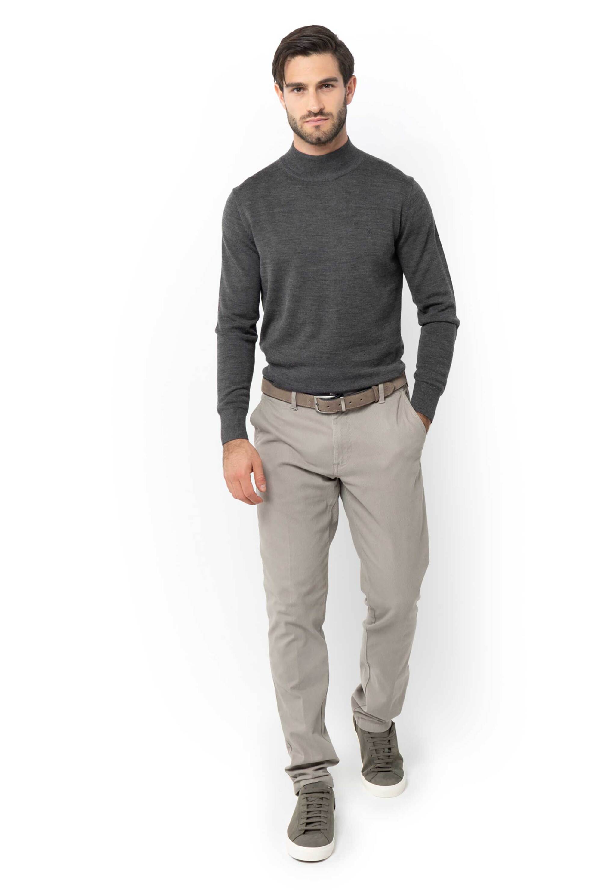 The Bostonians ανδρικό chino παντελόνι Regular Fit "Dobby" - CN1544T929 Μπεζ