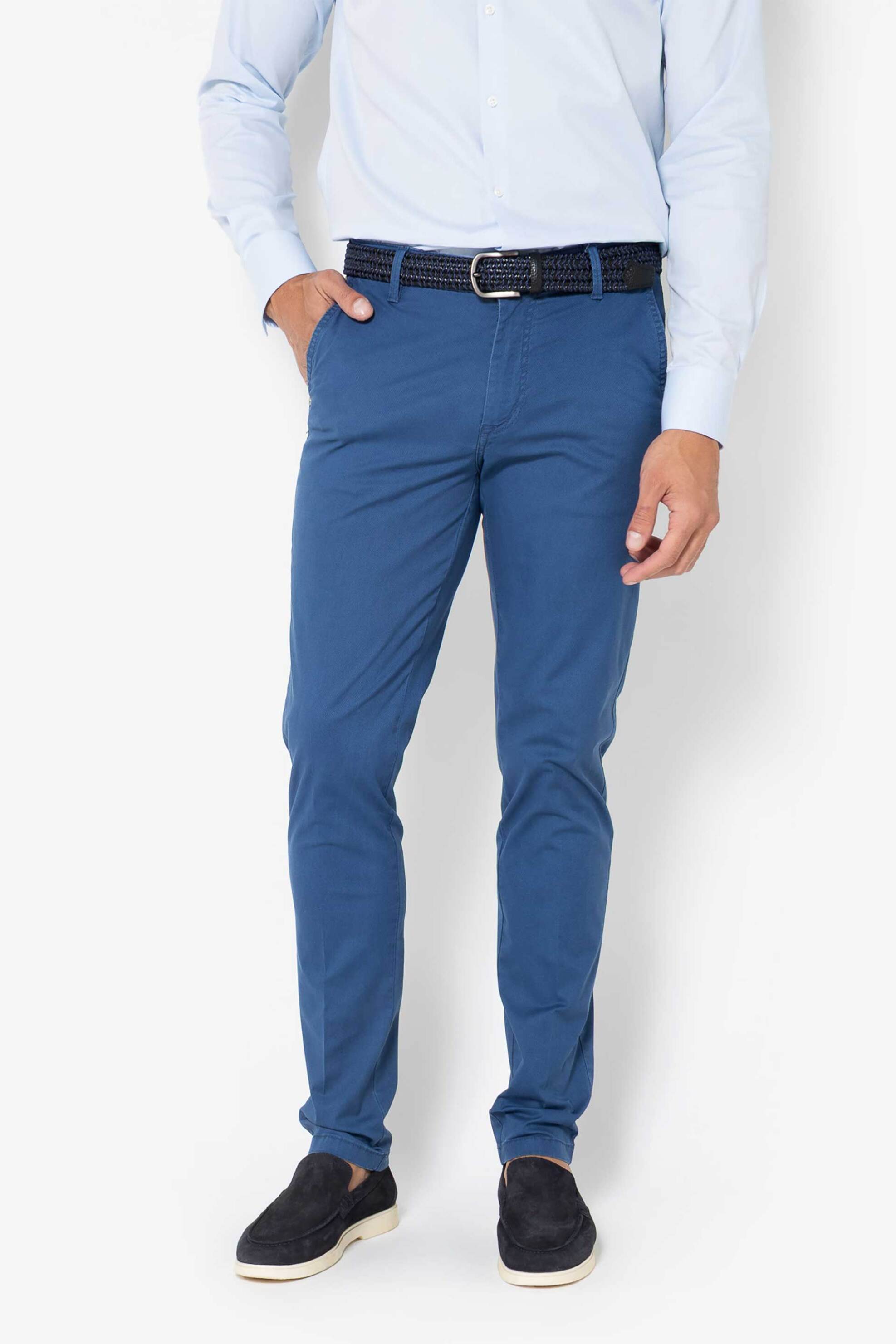 THE BOSTONIANS The Bostonians ανδρικό παντελόνι chino Modern Fit - CN1551T303 Μπλε