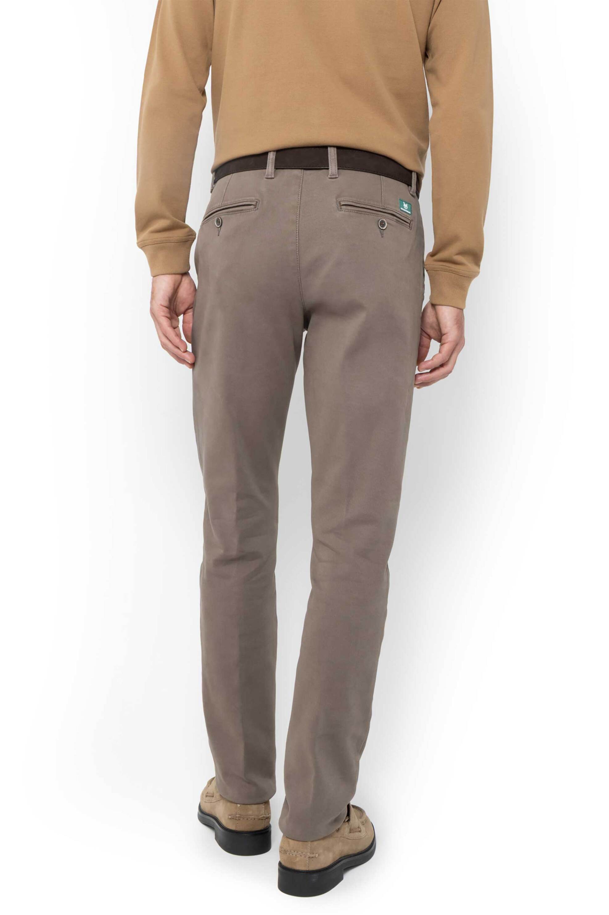The Bostonians Ανδρικό Chino Παντελόνι Regular Fit Dobby - Cn1626T809 Καφέ
