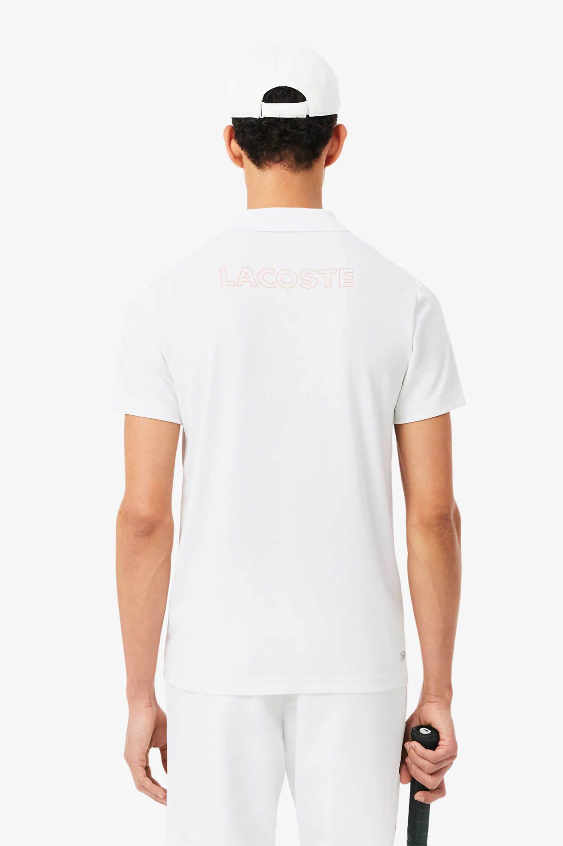 Lacoste Ανδρική Μπλούζα Πόλο Πικέ με Λογότυπο Regular Fit - Dh0260 Λευκό