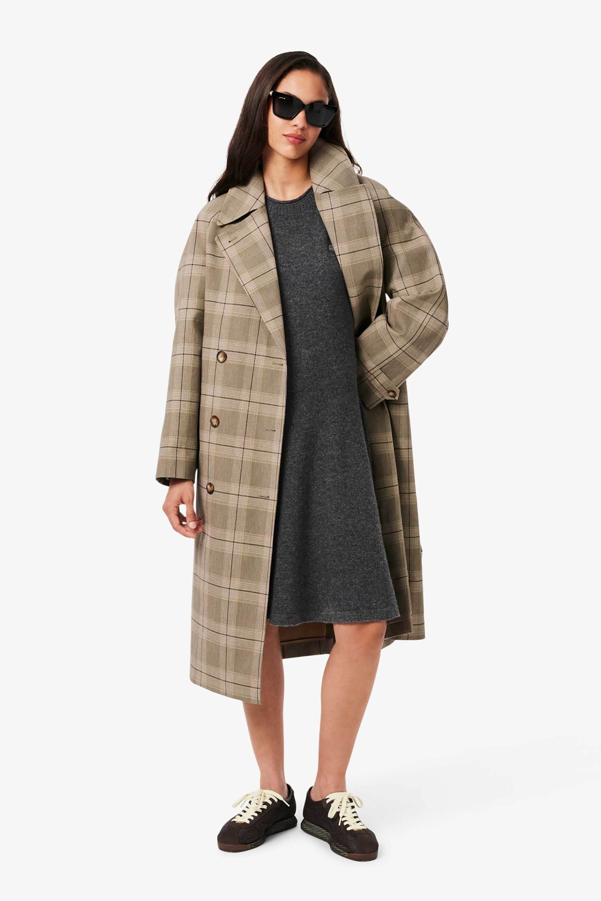 Lacoste γυναικείο μάλλινο mini φόρεμα με κεντημένο λογότυπο - EF4161 Ανθρακί φωτογραφία