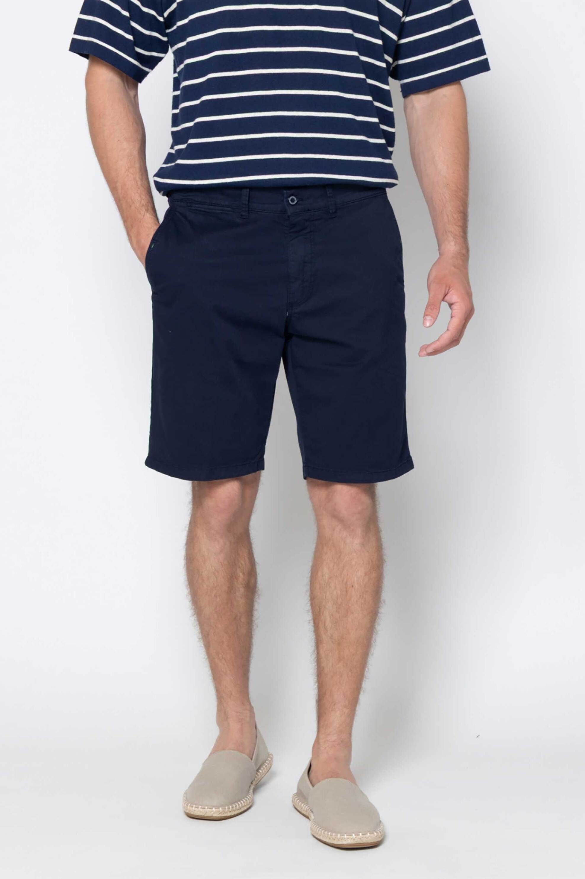 The Bostonians ανδρική βερμούδα chino Regular Fit - EN0342026 Μπλε Marine