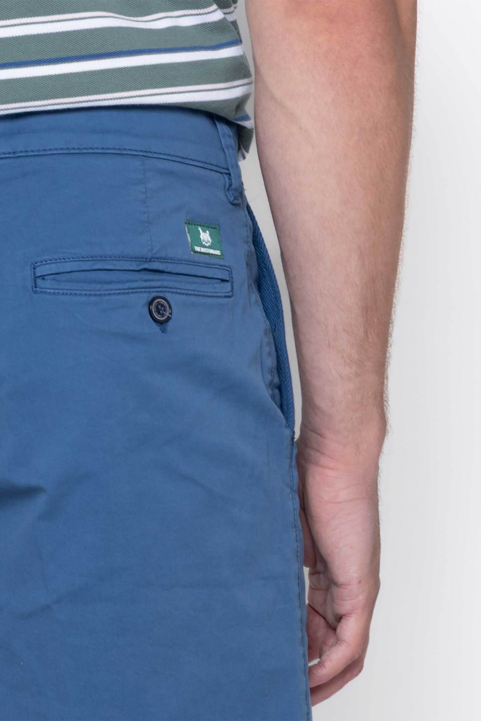 The Bostonians Ανδρική Βερμούδα Chino Regular Fit - En0342026 Μπλε