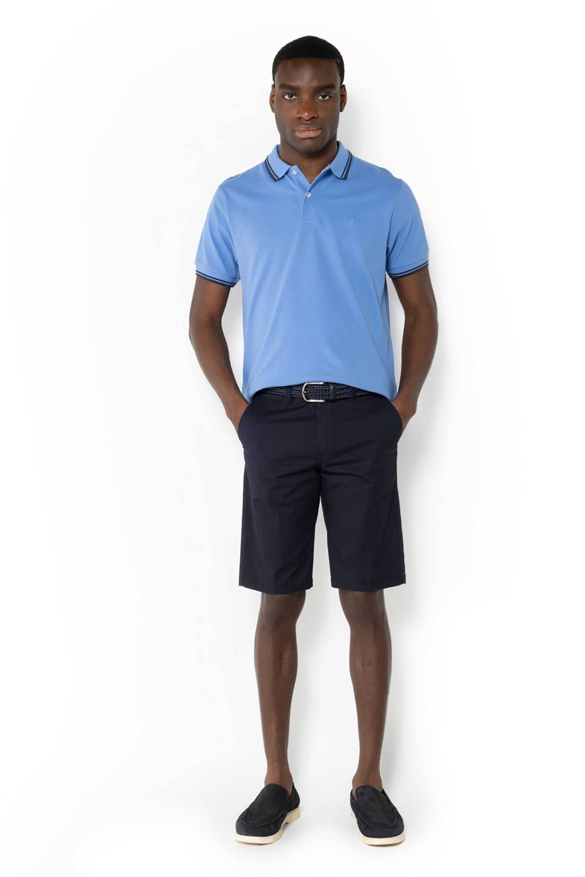 The Bostonians ανδρική βερμούδα chino twill Regular Fit - EN0565T596 Μπλε Σκούρο