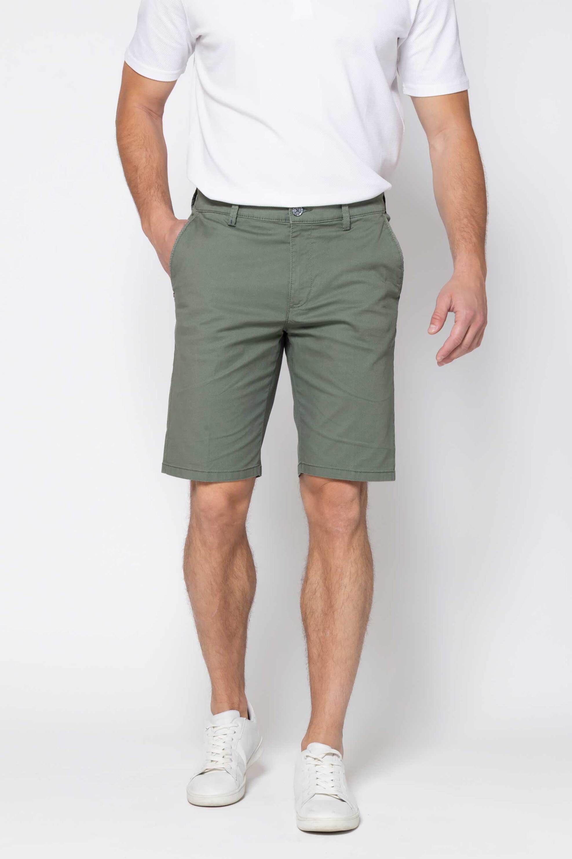 The Bostonians ανδρική βερμούδα chino Regular Fit - EN0847T303 Χακί