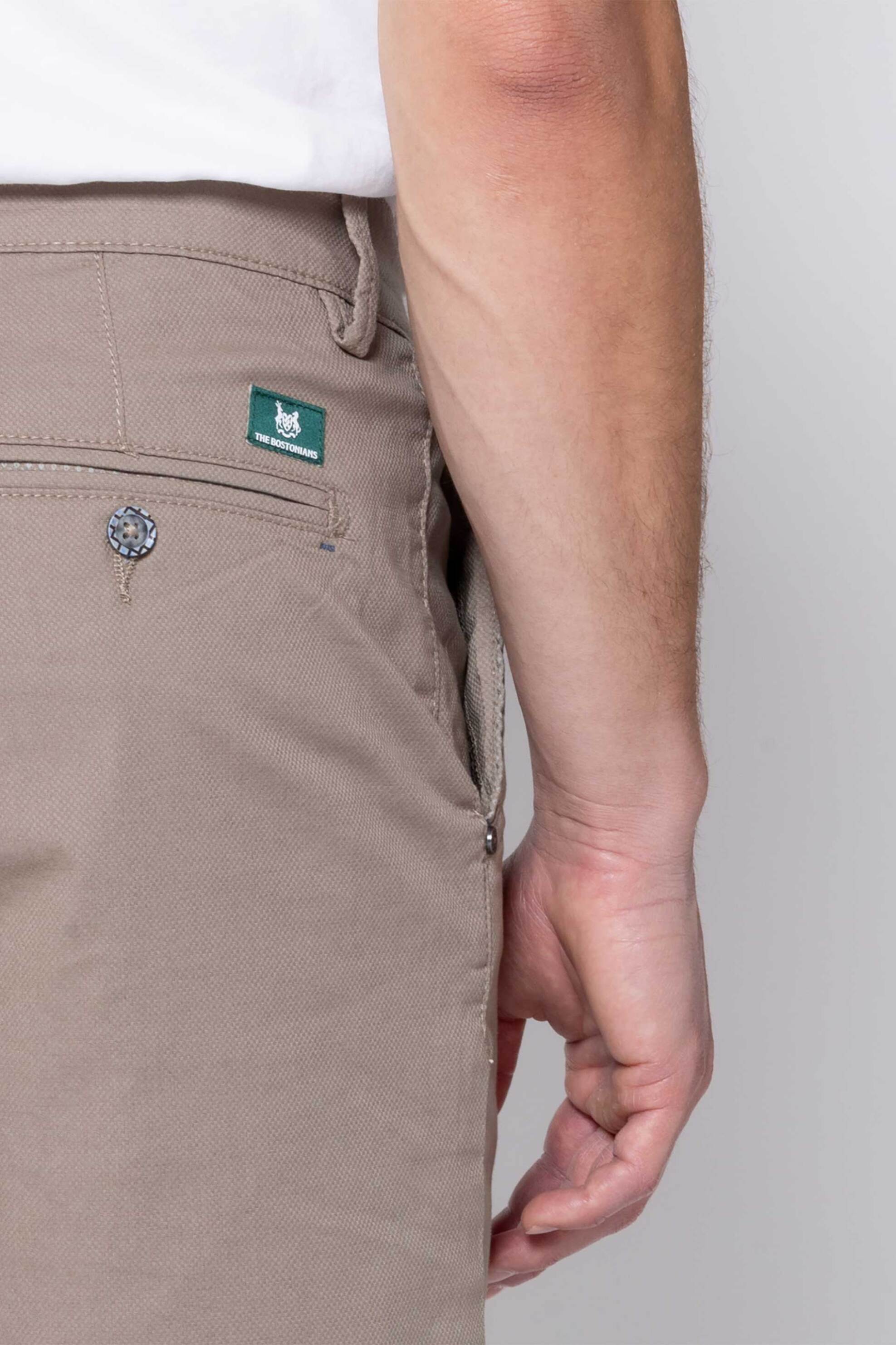 The Bostonians Ανδρική Βερμούδα Chino Regular Fit - En0847T303 Μπεζ