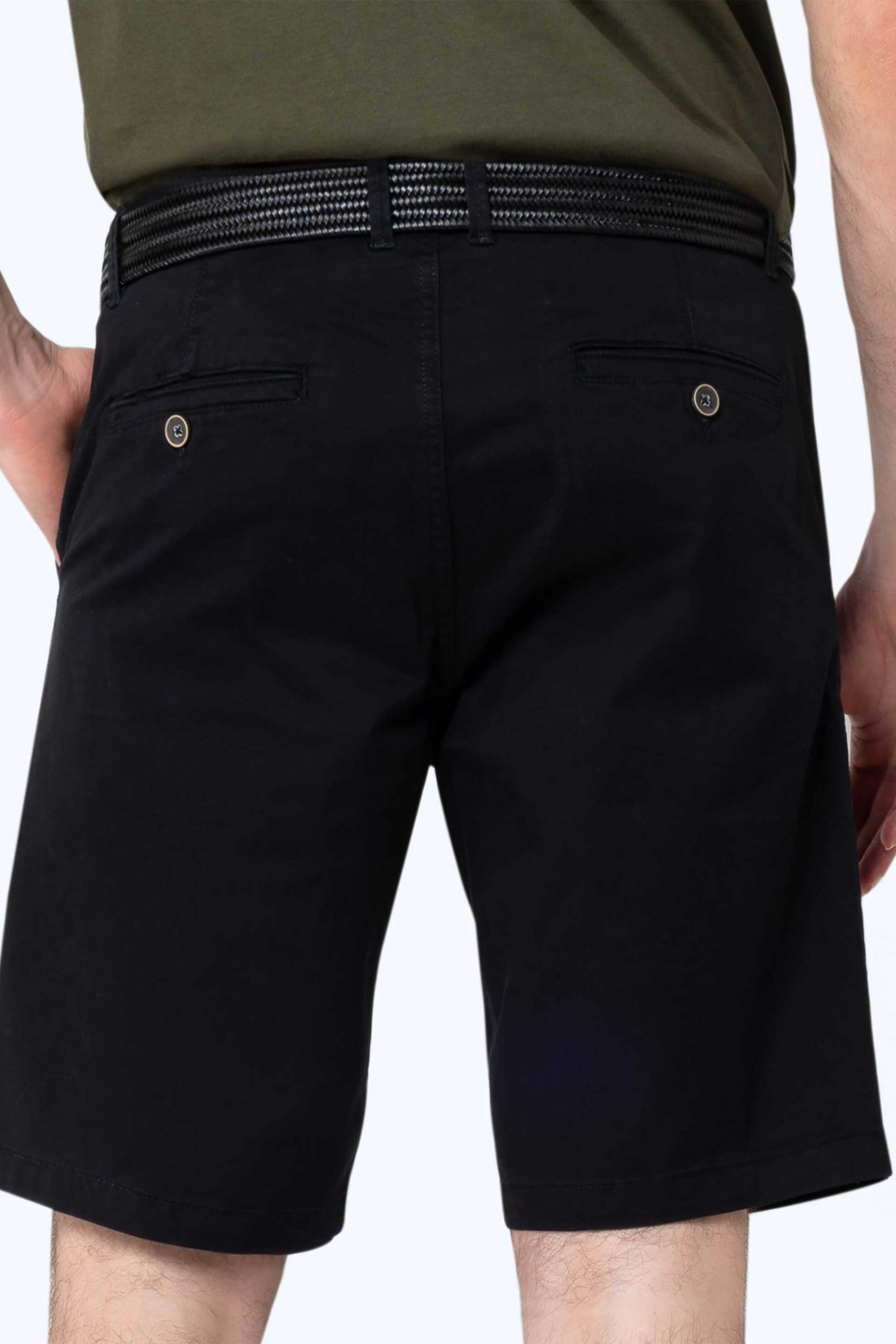 The Bostonians Ανδρική Chino Βερμούδα Regular Fit - En202401 Μαύρο