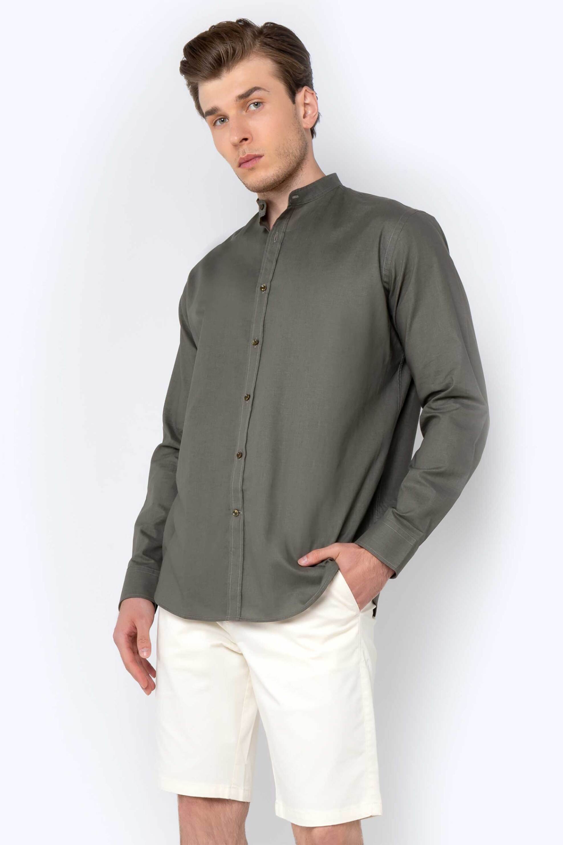 The Bostonians ανδρική chino βερμούδα Regular Fit - EN202401 Υπόλευκο