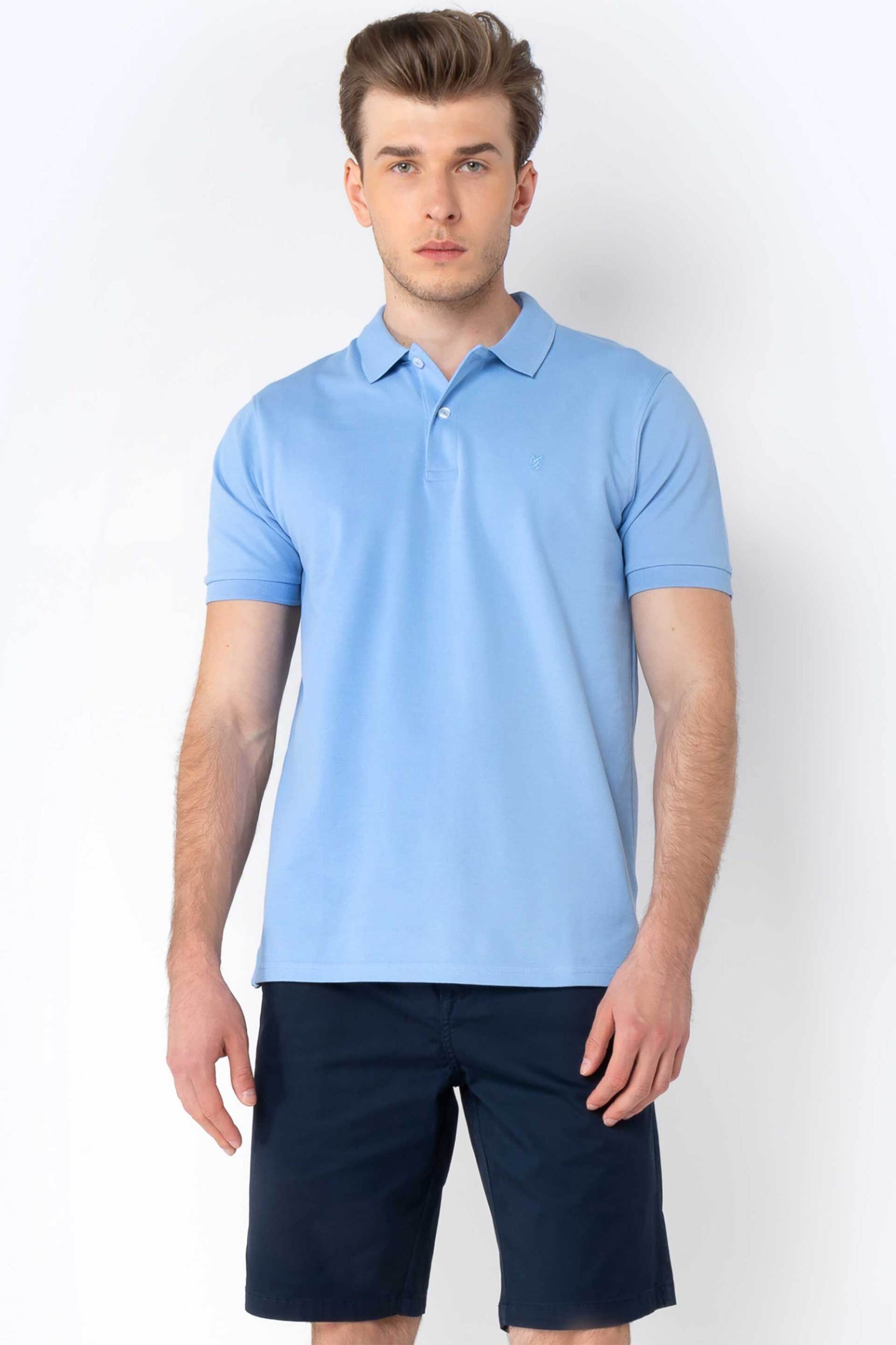 The Bostonians ανδρική chino βερμούδα Regular Fit - EN202401 Μπλε Σκούρο