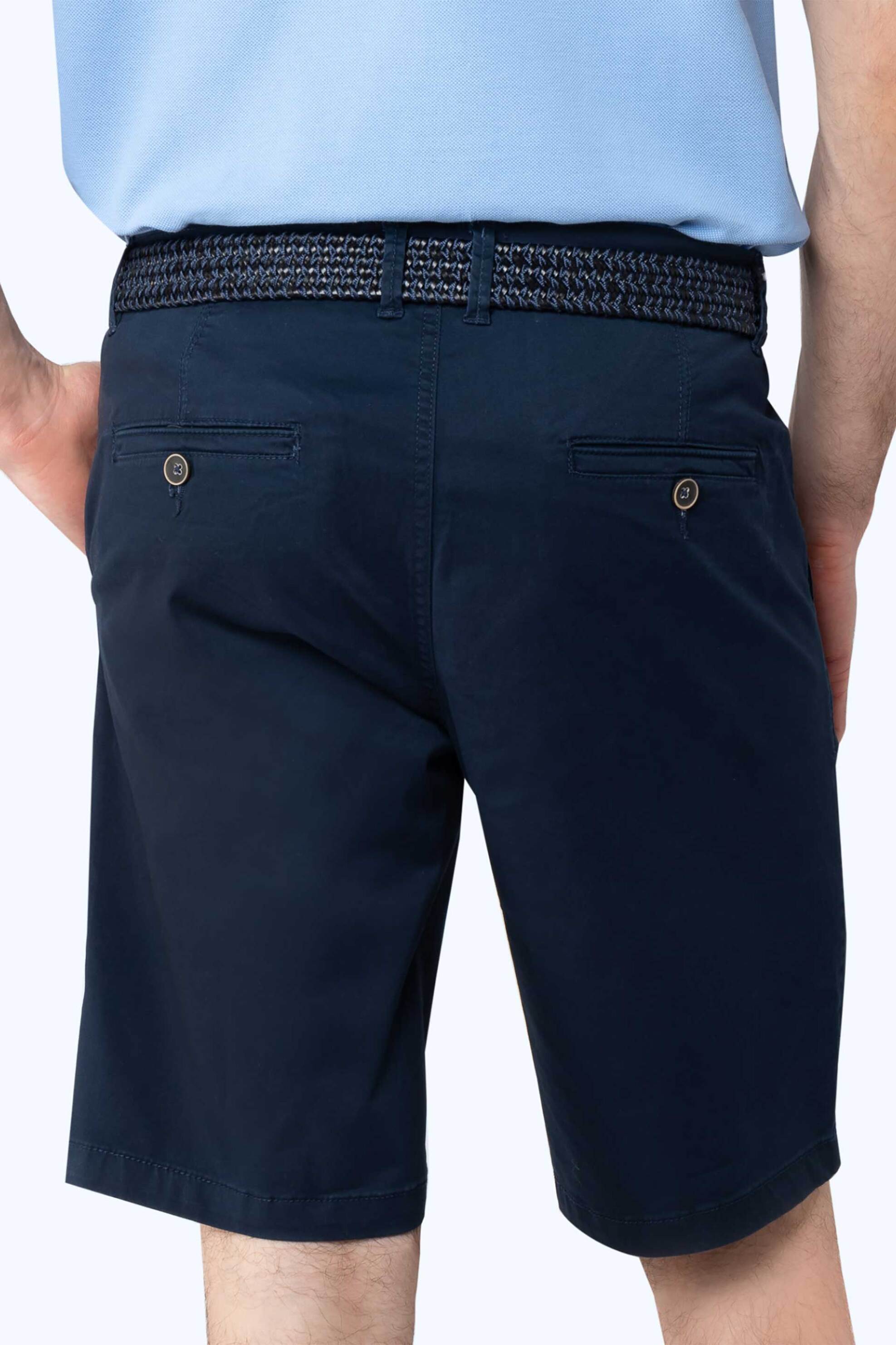 The Bostonians Ανδρική Chino Βερμούδα Regular Fit - En202401 Μπλε Σκούρο