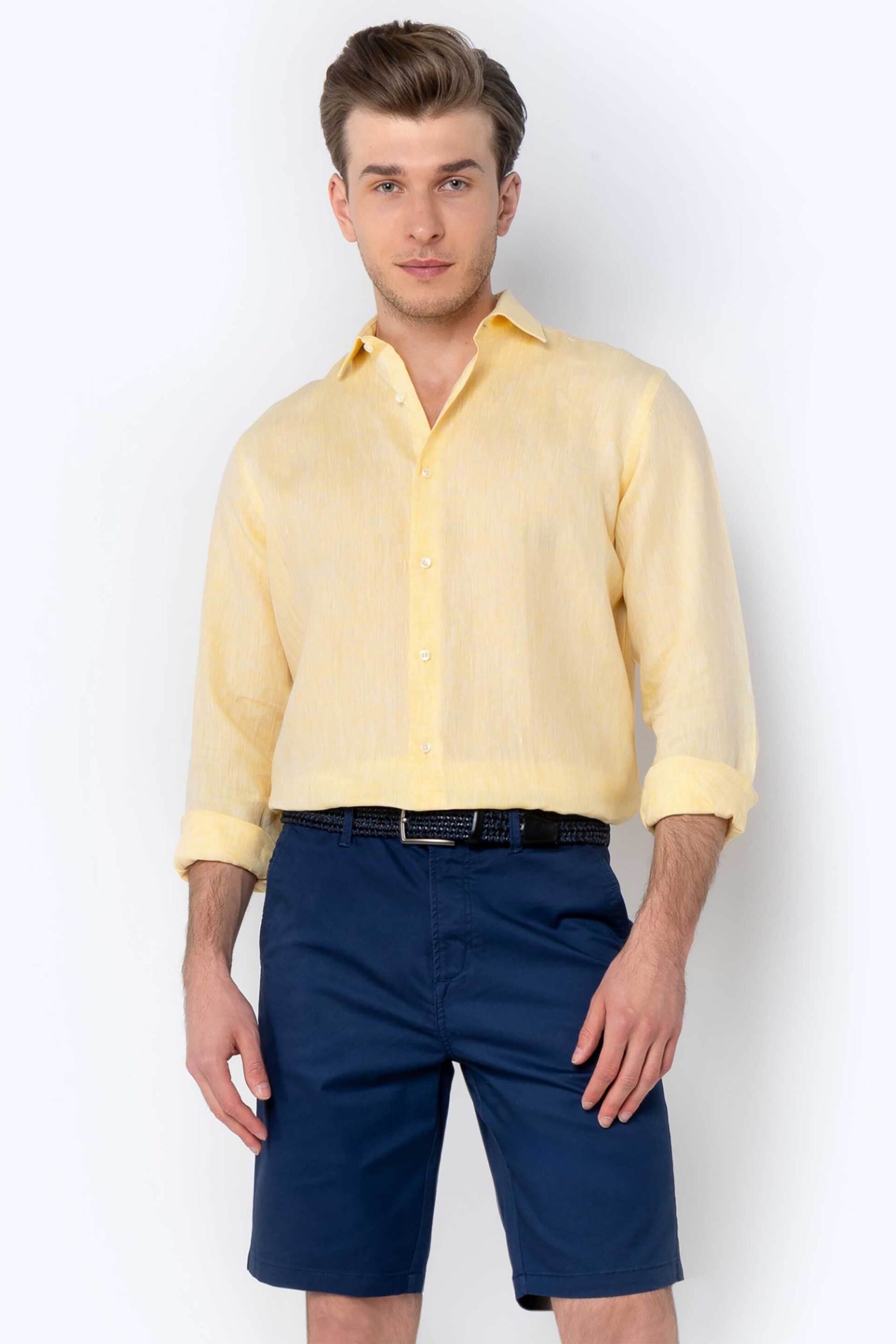 The Bostonians ανδρική chino βερμούδα Regular Fit - EN202401 Μπλε