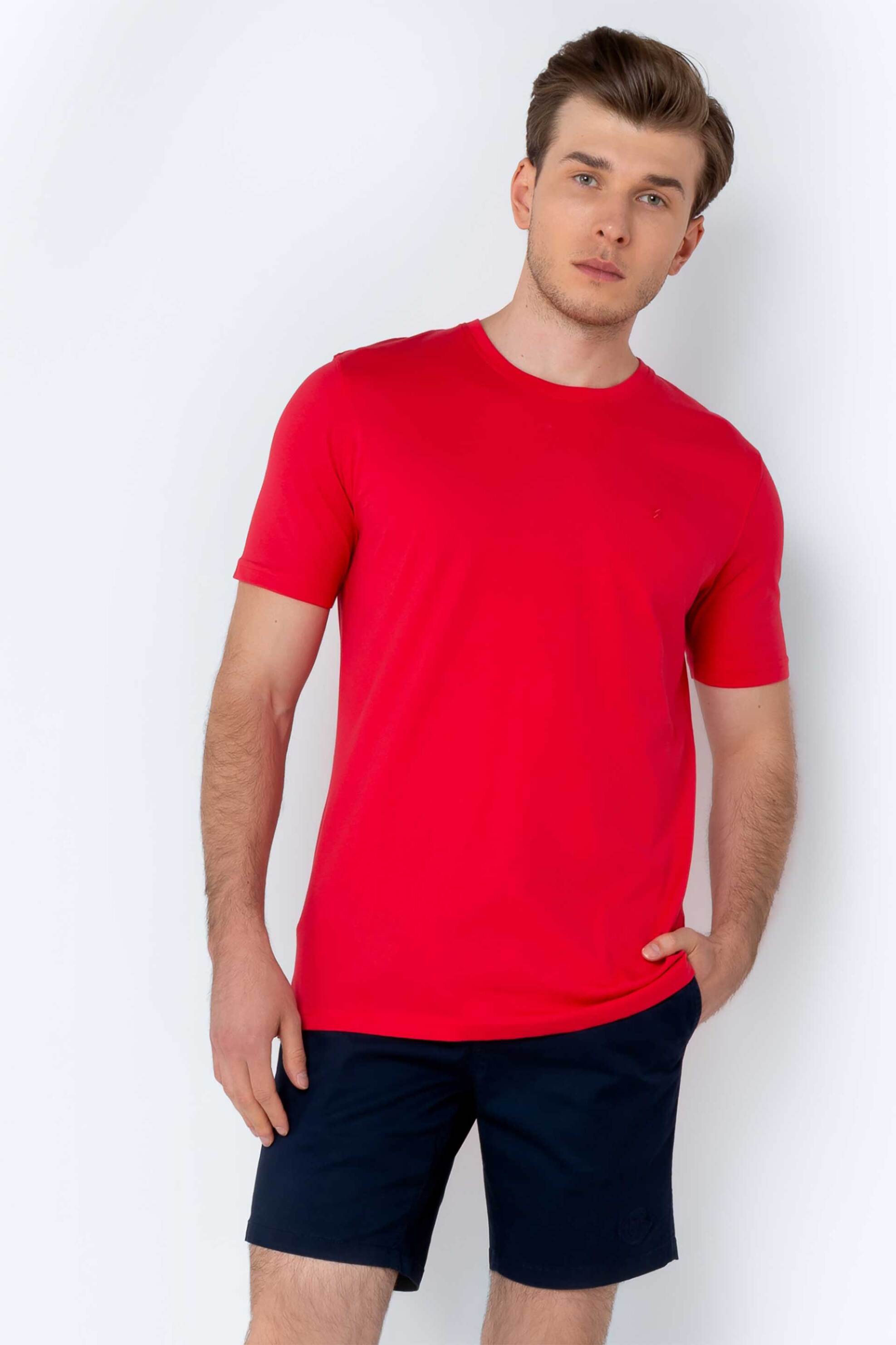 The Bostonians ανδρική βερμούδα με ελαστική μέση Regular Fit - EN202402 Μπλε Σκούρο